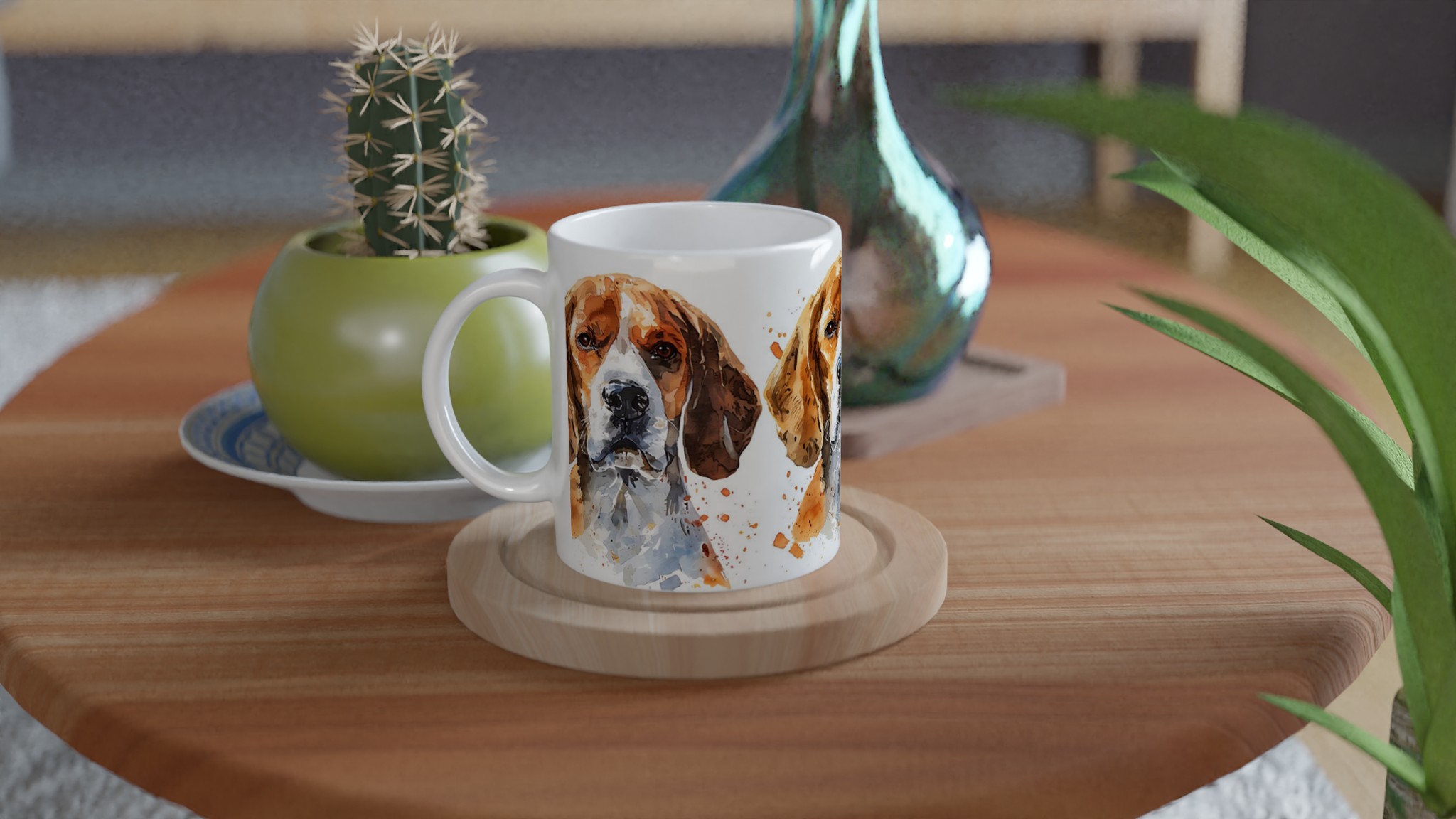 Vår Vattenskyddade Beagle Keramikmugg – En Konstnärlig Hundporträtt för Ditt Kaffe, Välj Bland 7 Färger! 9 03b11794-7667-4349-8c41-05e1a10adb03