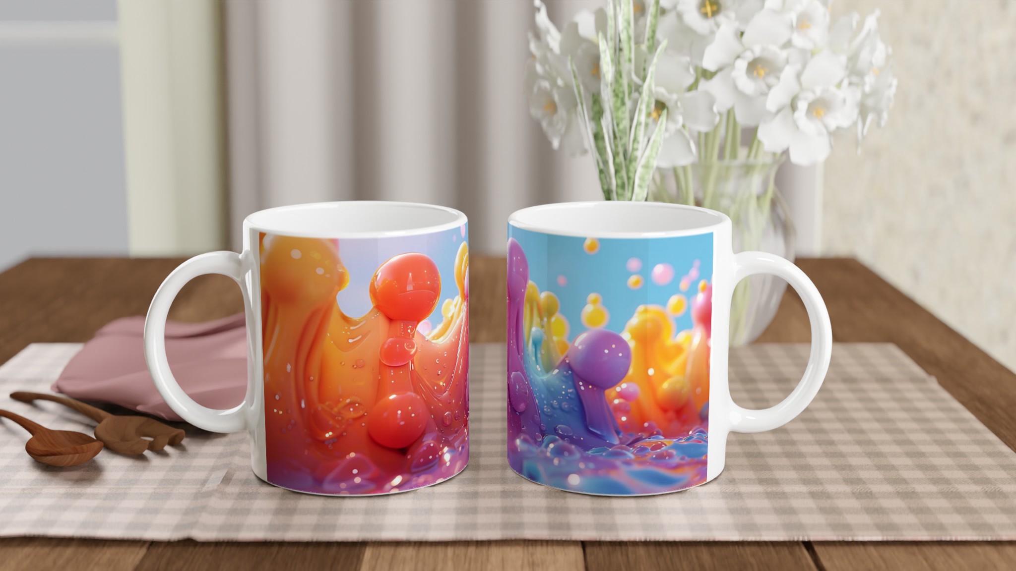 Färgsprakande 11oz Keramikmugg – Glänsande Design för Kaffe & Te i Sju Levande Nyanser 9 0942a75b-2238-4574-b12f-01611ef6e7ee