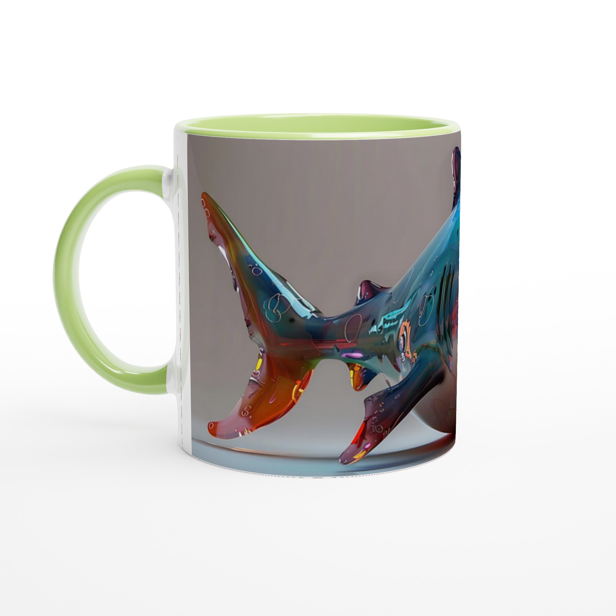 Neon Shark Attack 11oz Keramikmugg – Färgglad Design för Havsälskare 4 0efd00ba-4b3a-42e6-985a-799a1c5066ed