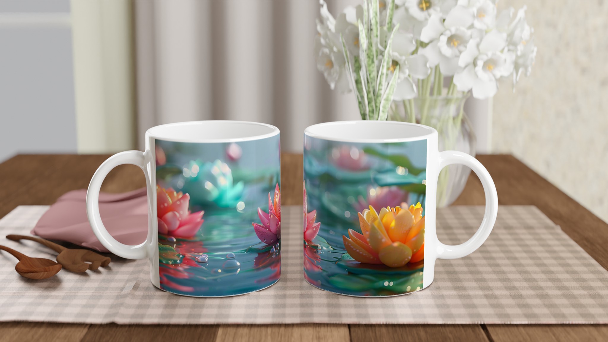 Zen Lotus Blossom 11oz Keramisk Mugg – I Hela Sju Lugnande Färger 9 0f3f6611-90a4-4487-a9de-77fe16e75165