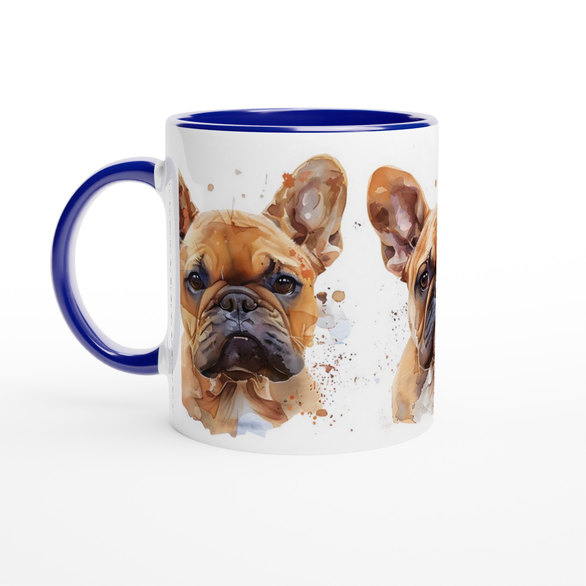Fransk Bulldog Akvarell Mugg – Charmig & Personlig Keramik för Hundälskaren i ditt Val av Färg 7 10fd1d91-e26d-4ce9-962e-3846daffaa8e
