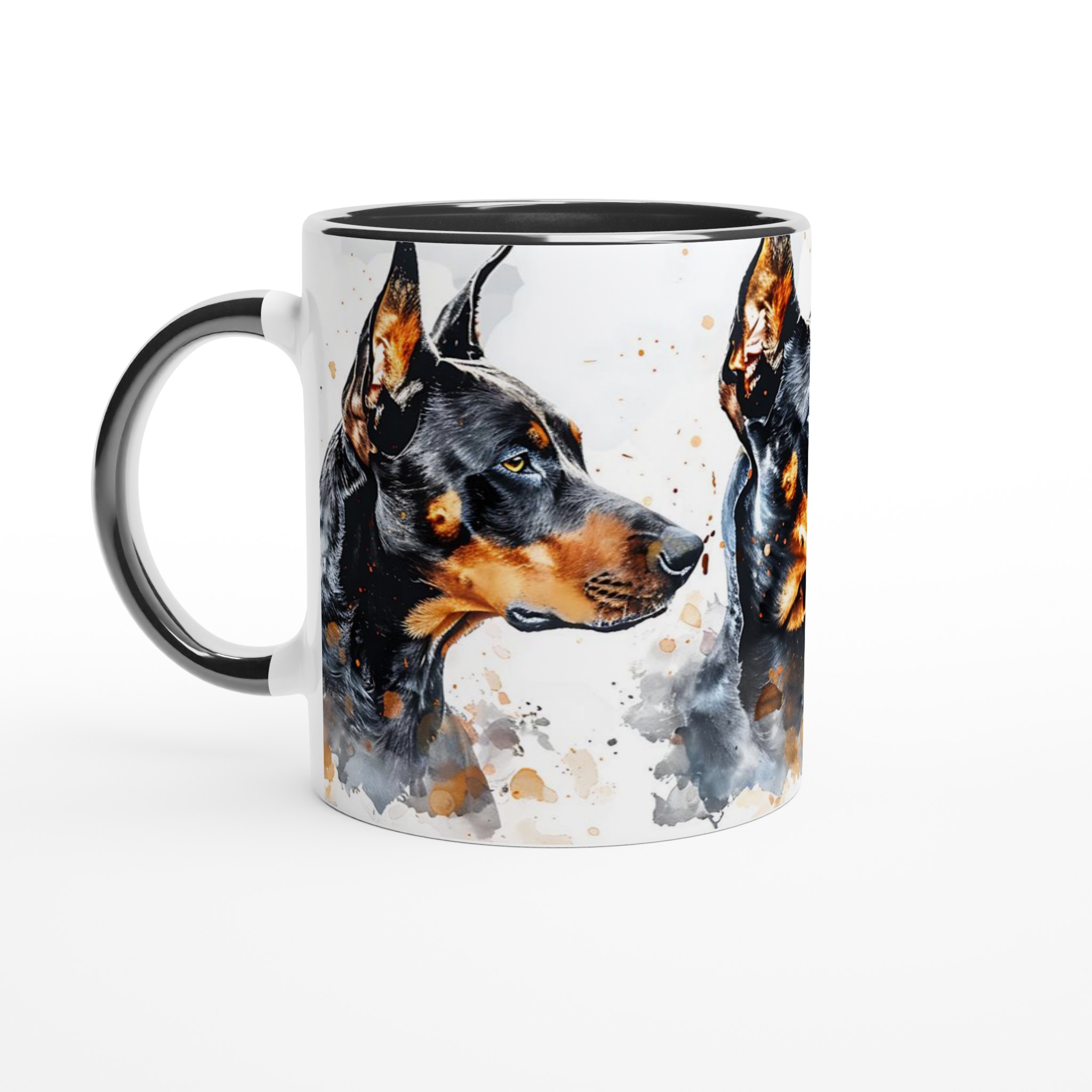 Dobermann Akvarellmugg – Konstnärlig Hundporträtt för Kaffeälskare i Valfri Färg! 2 12c4f117-d9d6-4964-b471-0890c9a7b64e