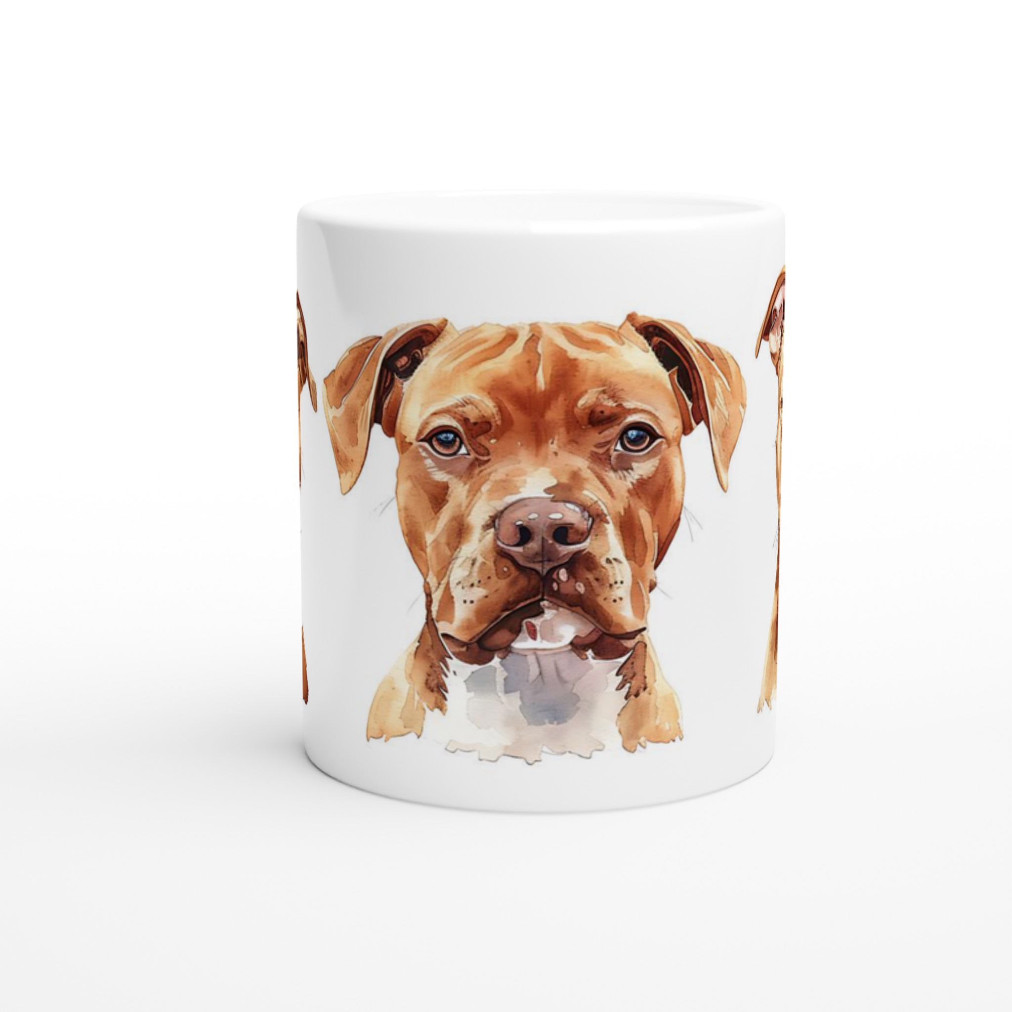 Vår Vattenskyddsmugg med Amerikansk Pitbull – 11 oz Keramikmugg i ditt val av 7 färger 8 1934150a-7ff3-4ef0-924e-ee7fbacbeb1b