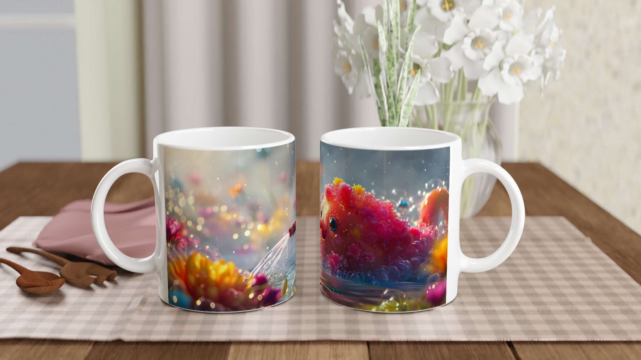 Förtrollande Blommande Mugg – 11 oz Keramik med Glad Design & Välj Din Färg! 9 1bdef2b5-c1ee-46d6-9ec4-6bc77fbdcd1a