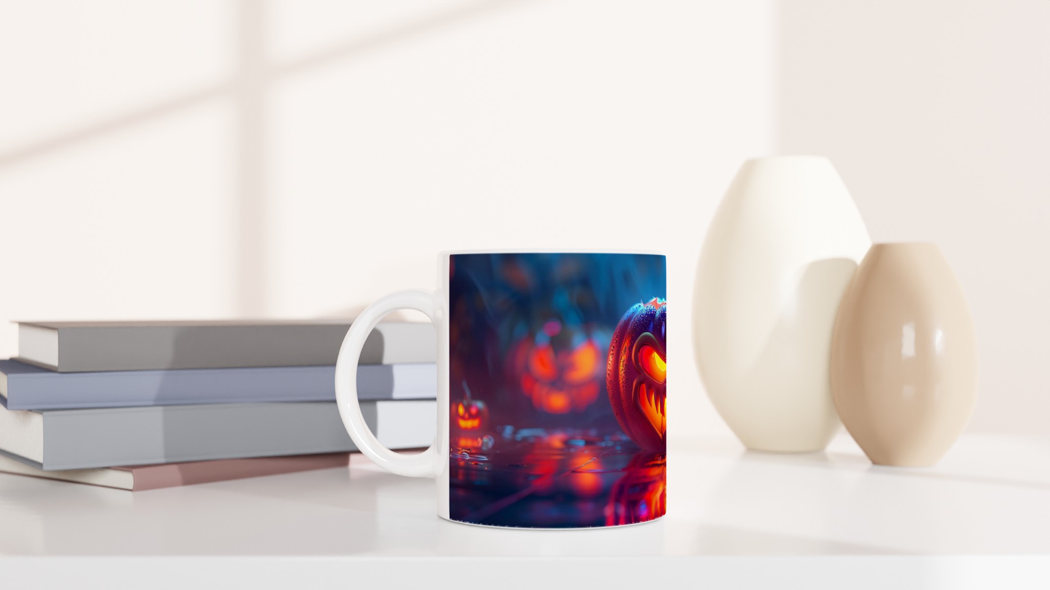 Neon Halloween Pumpa Mugg – Skräckinjagande Design i 7 Färgstarka Nyanser – 11oz Keramikmugg 10 1c727cb3-b5d0-47b4-a011-5f21a4085b50