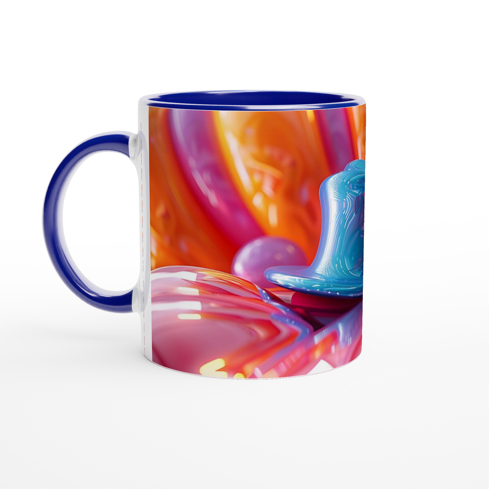 Abstrakt Målarstänk Keramikmugg – 11oz Konstfull Kaffemugg i Ditt Val av Livfulla Färger 3 26026670-0fb5-4bda-a64b-91bd712ab8d6