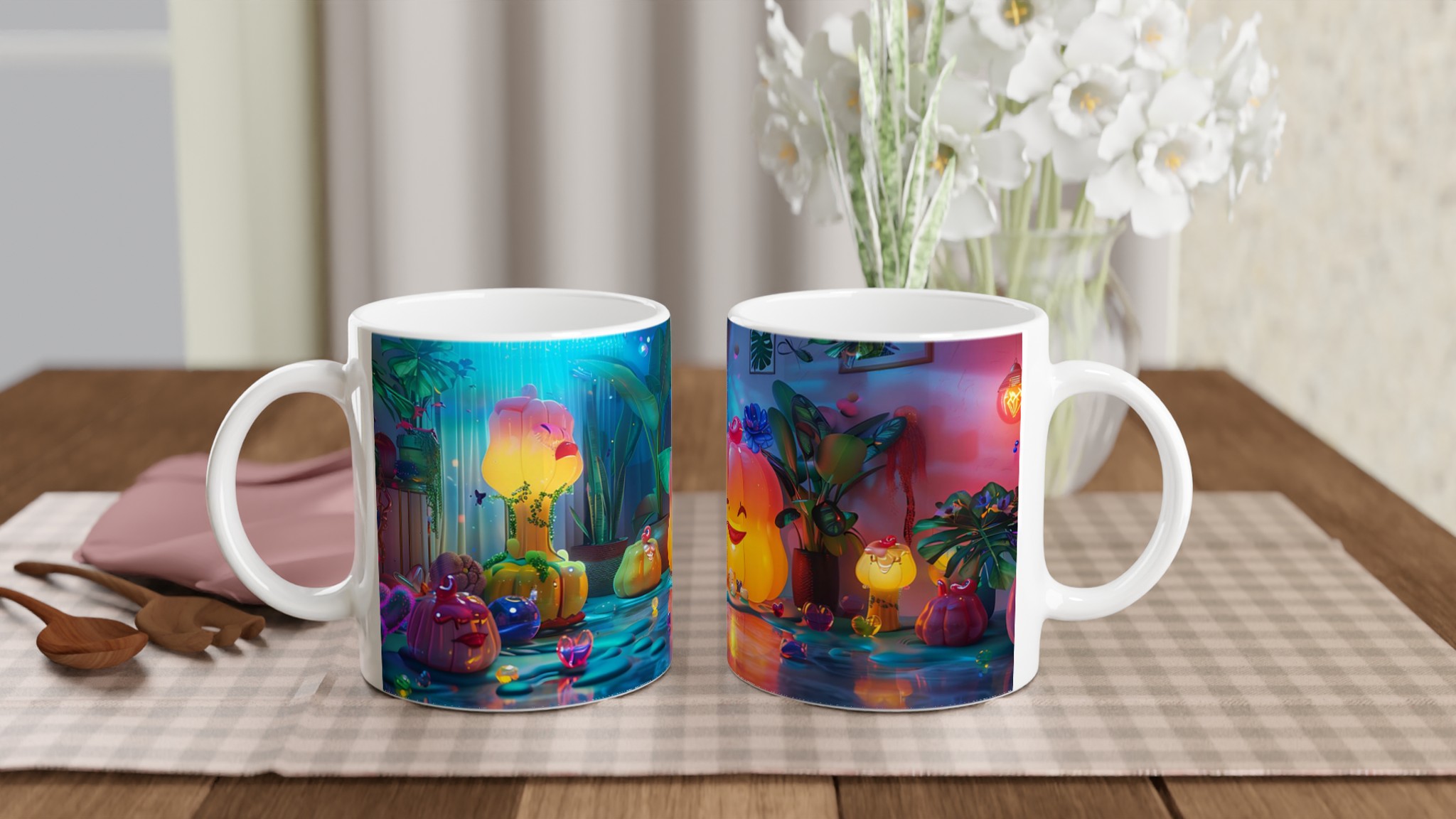Magisk Nattmugg: Livfull 11oz Keramikmugg i ditt val av 7 glada färger 9 27286796-8cc5-47fa-8d33-dc67f0465678