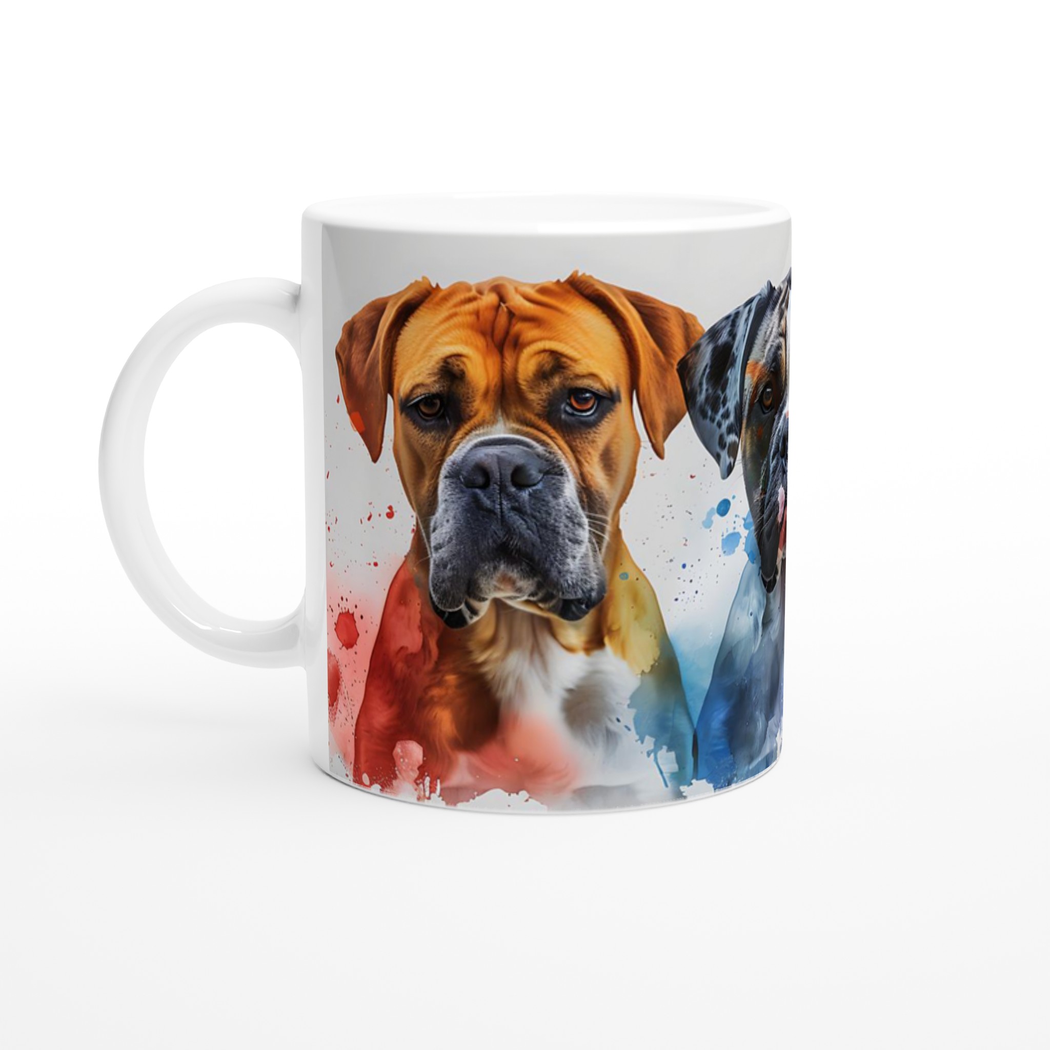 Boxerhund Konstmugg – Färgglad Akvarell & Personlig Stil, 11oz Keramik 1 29185133-4493-456a-86e0-a3b1cc13fb32