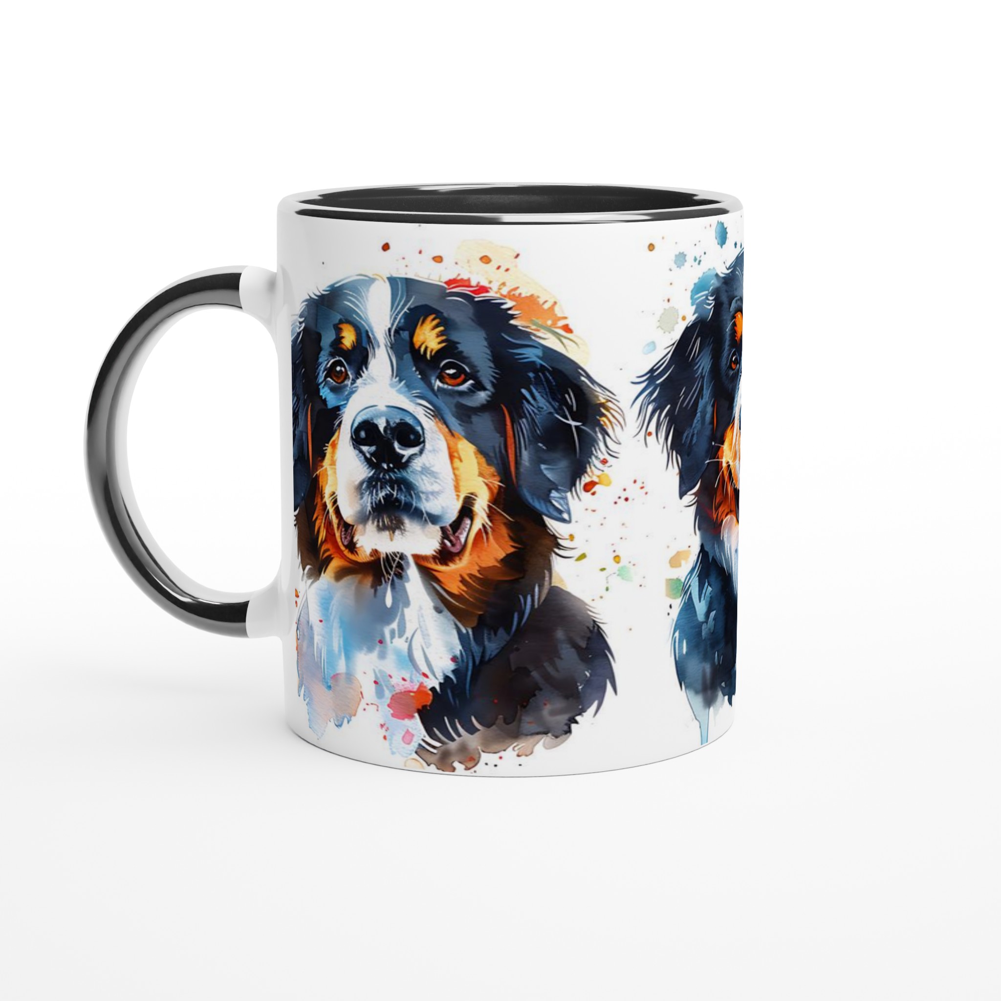 Färgstark Berner Sennenhund Mugg – Konstnärligt Akvarellporträtt i Din Valda Färg 2 2afc0a53-5114-4256-90d4-960e2f9be6a6