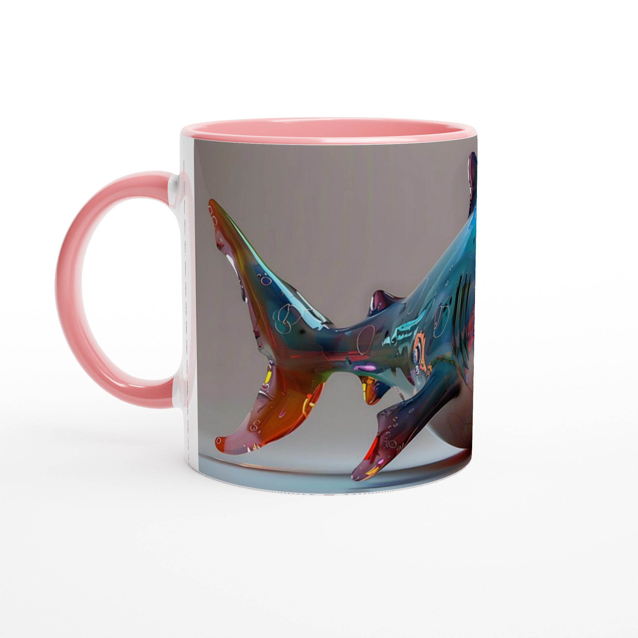 Neon Shark Attack 11oz Keramikmugg – Färgglad Design för Havsälskare 2 2dd6fa28-6f10-44ca-8dd3-62c26abb3ced