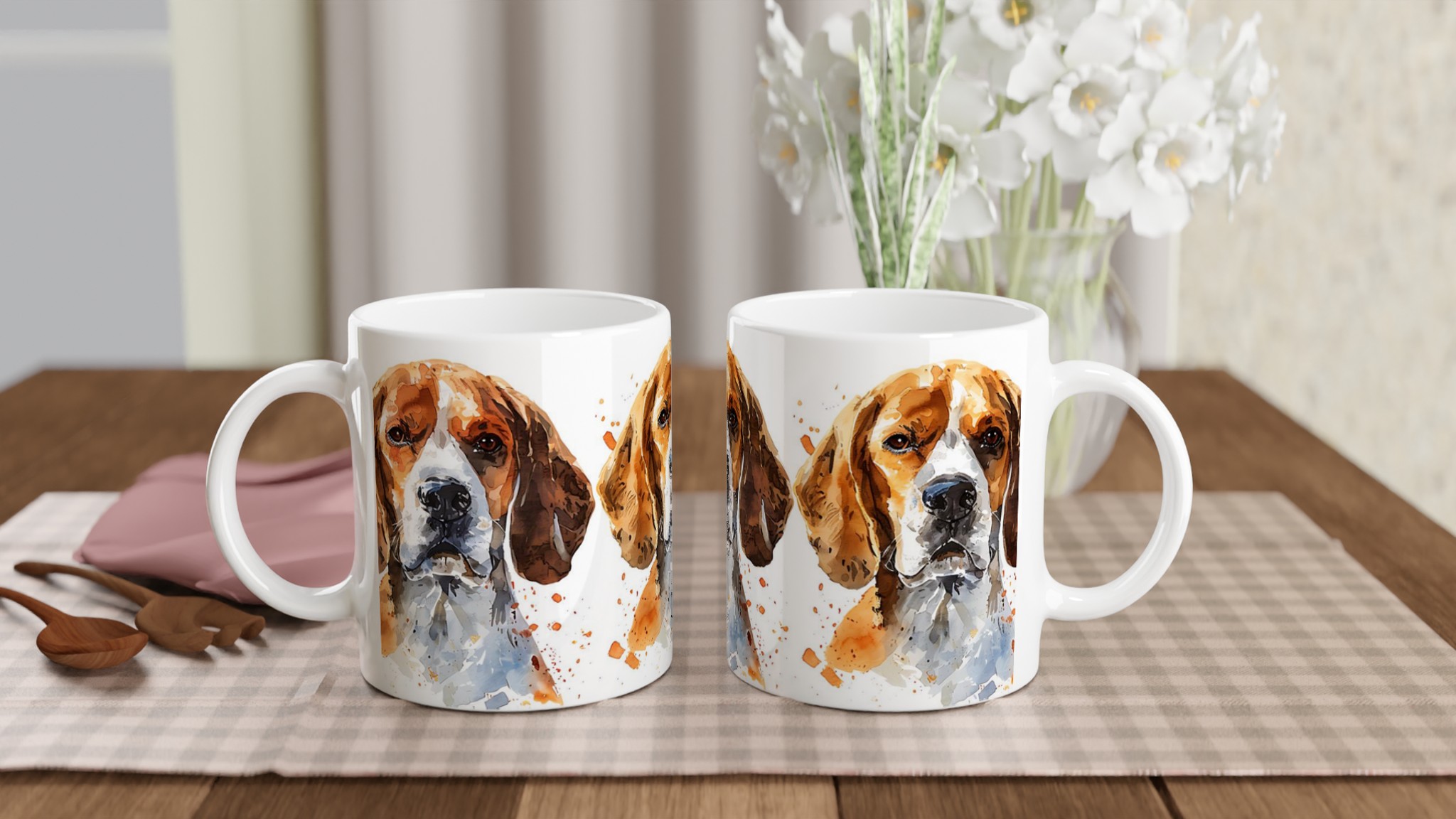 Vår Vattenskyddade Beagle Keramikmugg – En Konstnärlig Hundporträtt för Ditt Kaffe, Välj Bland 7 Färger! 10 301fb59a-ab51-465d-905d-7d92a7bb6de0