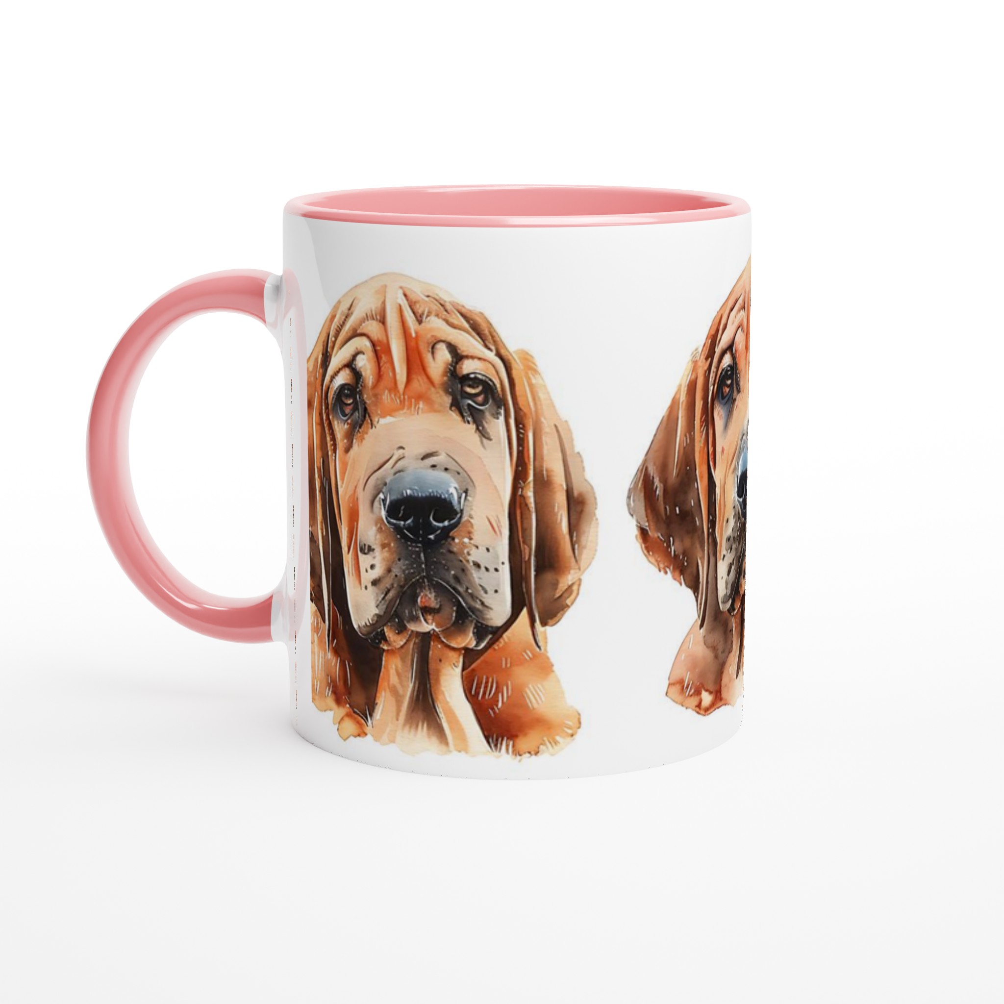 Blodhund Akvarell Mugg – Hundporträtt, Personlig Gåva, Djurälskare Kaffekopp i Flera Färger 4 3020b88a-b0ba-4820-a2ee-a450eda0fa40