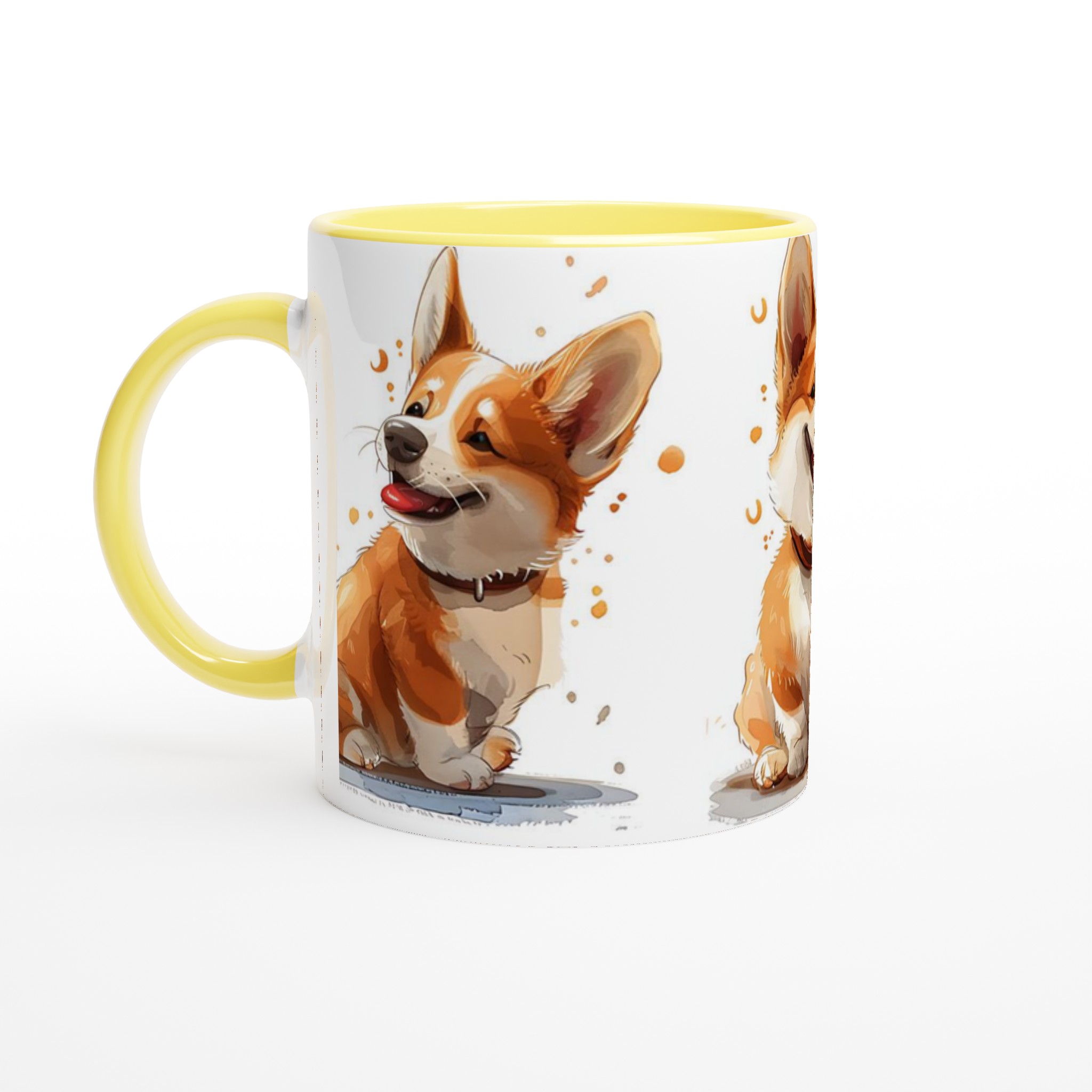Charmig Corgi Akvarell Mugg - 11oz Keramikmugg för Hundälskare i Flera Färger 3 318912f6-8957-47af-aed8-5ec7f66177e7