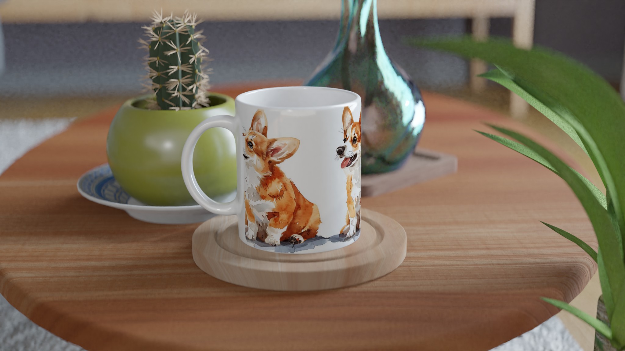 Charmig Corgi Akvarell Mugg – Vit 11oz Keramik, Perfekt för Hundälskare i Flera Färger 9 33c87ebd-fe4c-45a1-b509-83955d104062