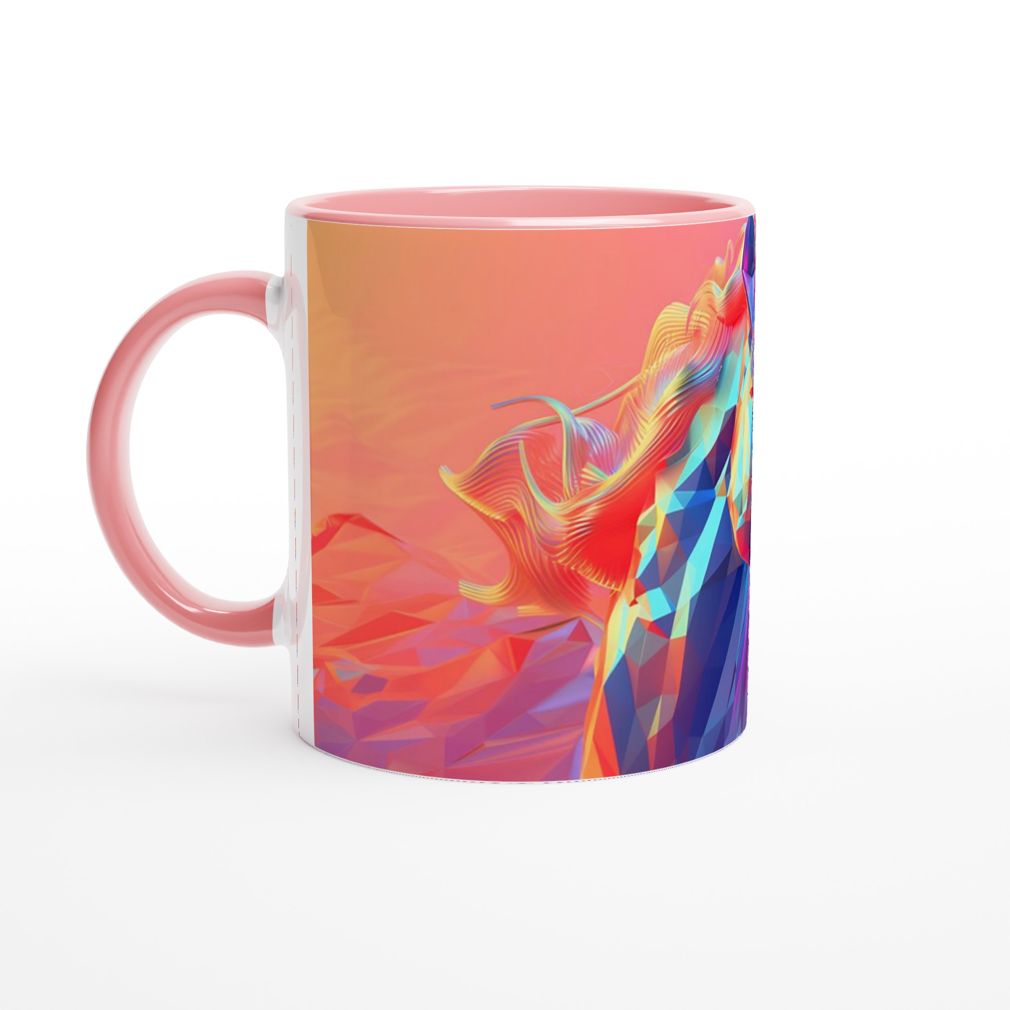 Vit 11oz keramisk mugg med magisk unicorn-design – välj bland sju färgstarka keramiska nyanser 2 34f0ad2e-7167-464a-a6db-324fa6fe47e6