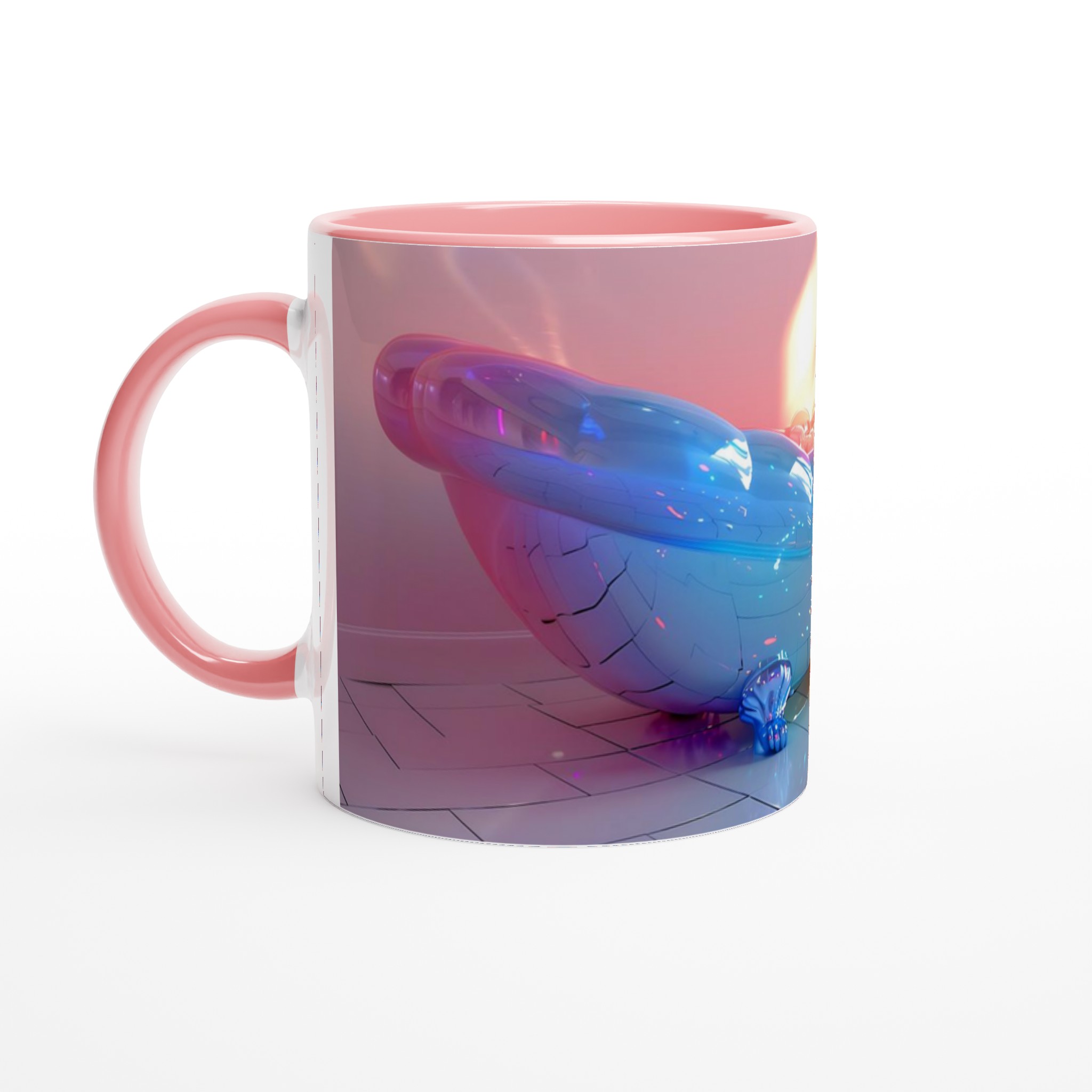 PrismaGlans 11oz Keramisk Mugg – Drömsk Aura med Pastellnyanser och Skimrande Bubblor 2 37b2b415-a0d3-4b3e-acd0-2c1f00625e28