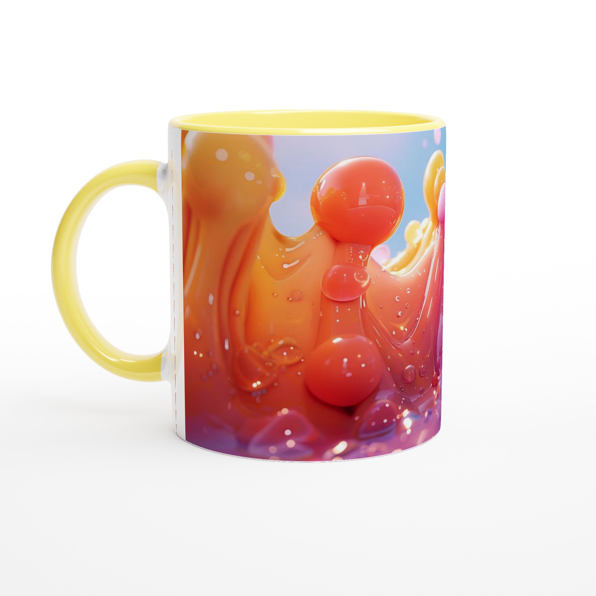 Färgsprakande 11oz Keramikmugg – Glänsande Design för Kaffe & Te i Sju Levande Nyanser 5 39842ae4-d43f-4db5-99d4-f345d0708402