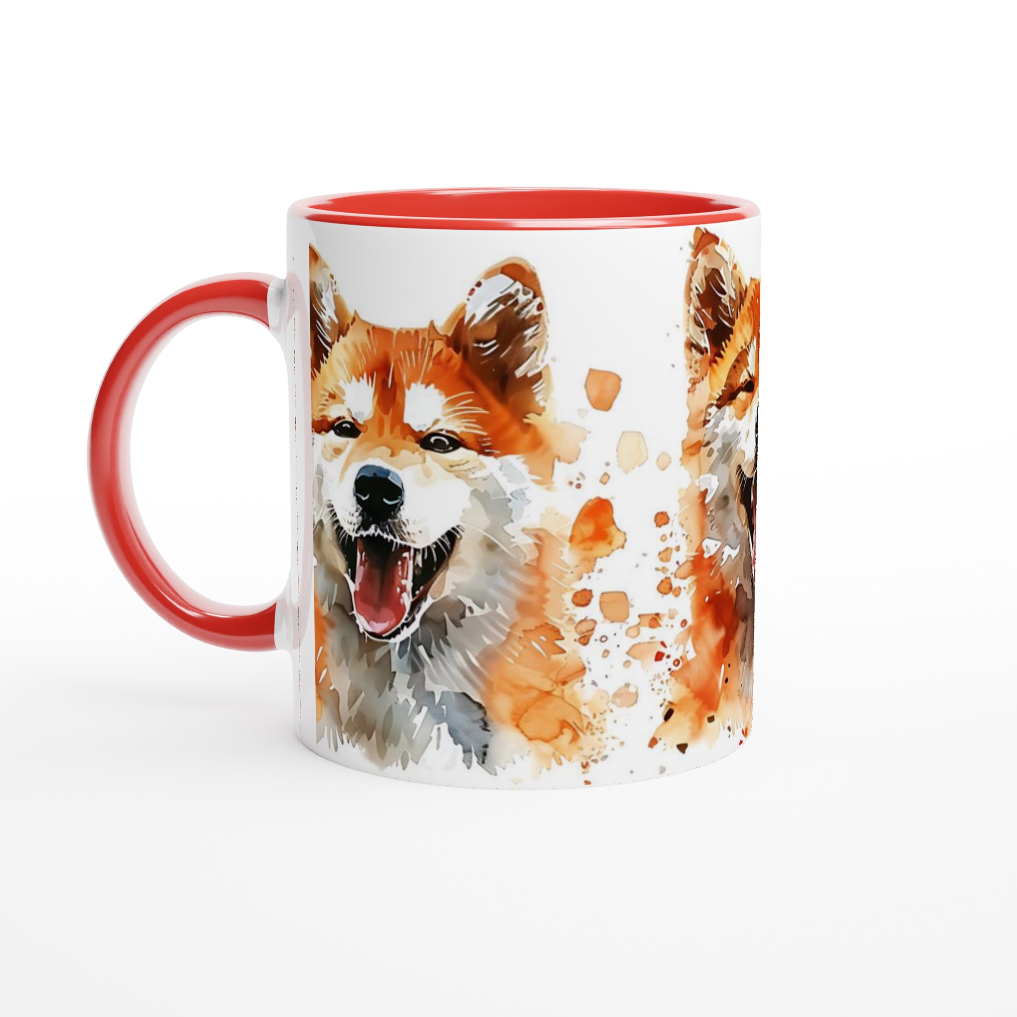 Glad Shiba Inu Akvarell Mugg - 11oz Keramikmugg i din favoritfärg 5 3d23b489-959a-4a01-9126-1ffb02916318