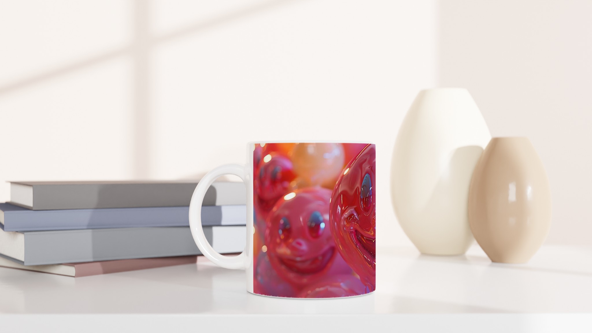 Smiley Face Keramisk Mugg – Färgglad Glädje för Varje Dryck i Ditt Val av Livliga Nyanser 10 40a21310-350a-4609-b649-df0af103743e