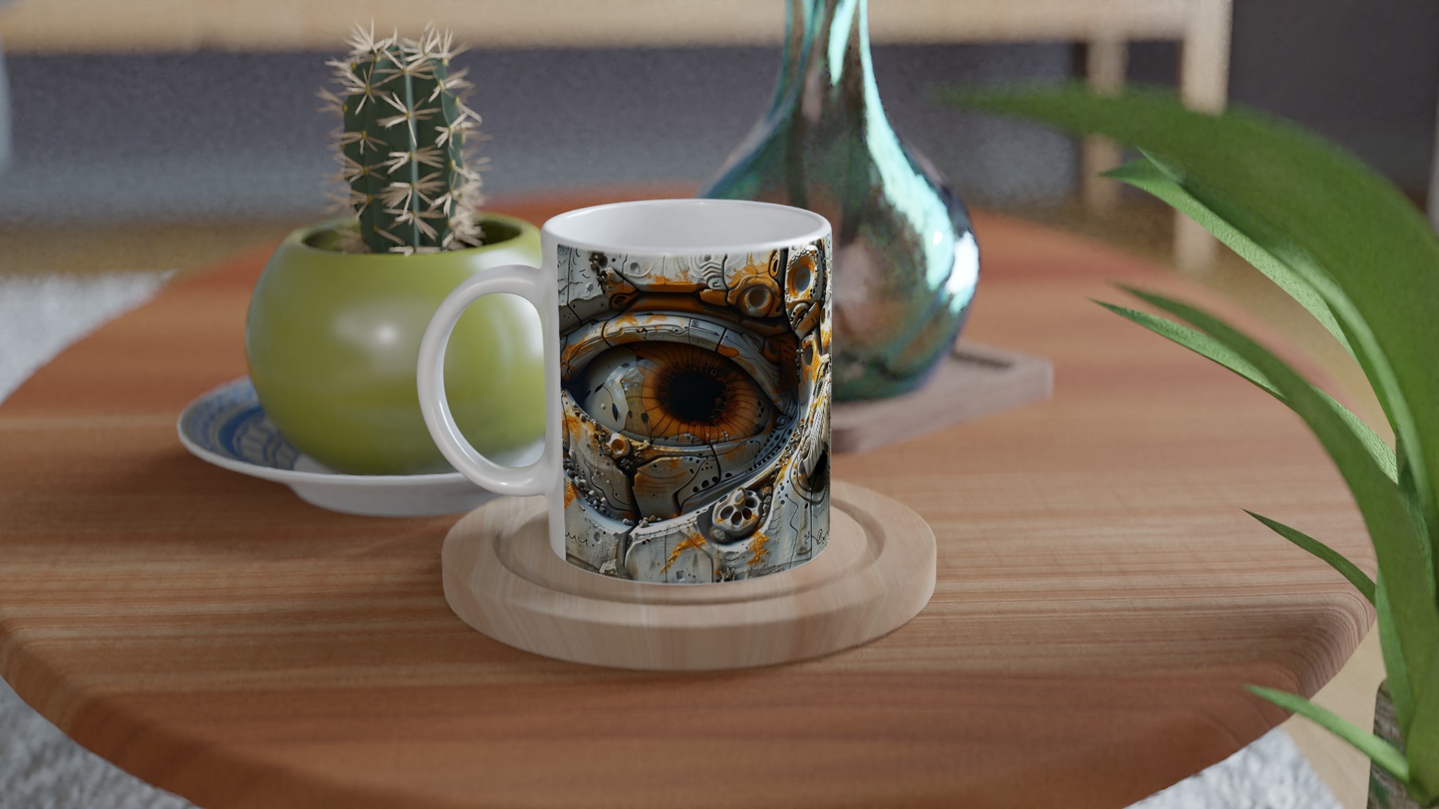 Abstrakt Cyberglyph Mugg – Unik 11 oz Keramikmugg i ditt val av 7 färger 9 40ad5cae-32d3-4bb2-978c-1cef5cae1220