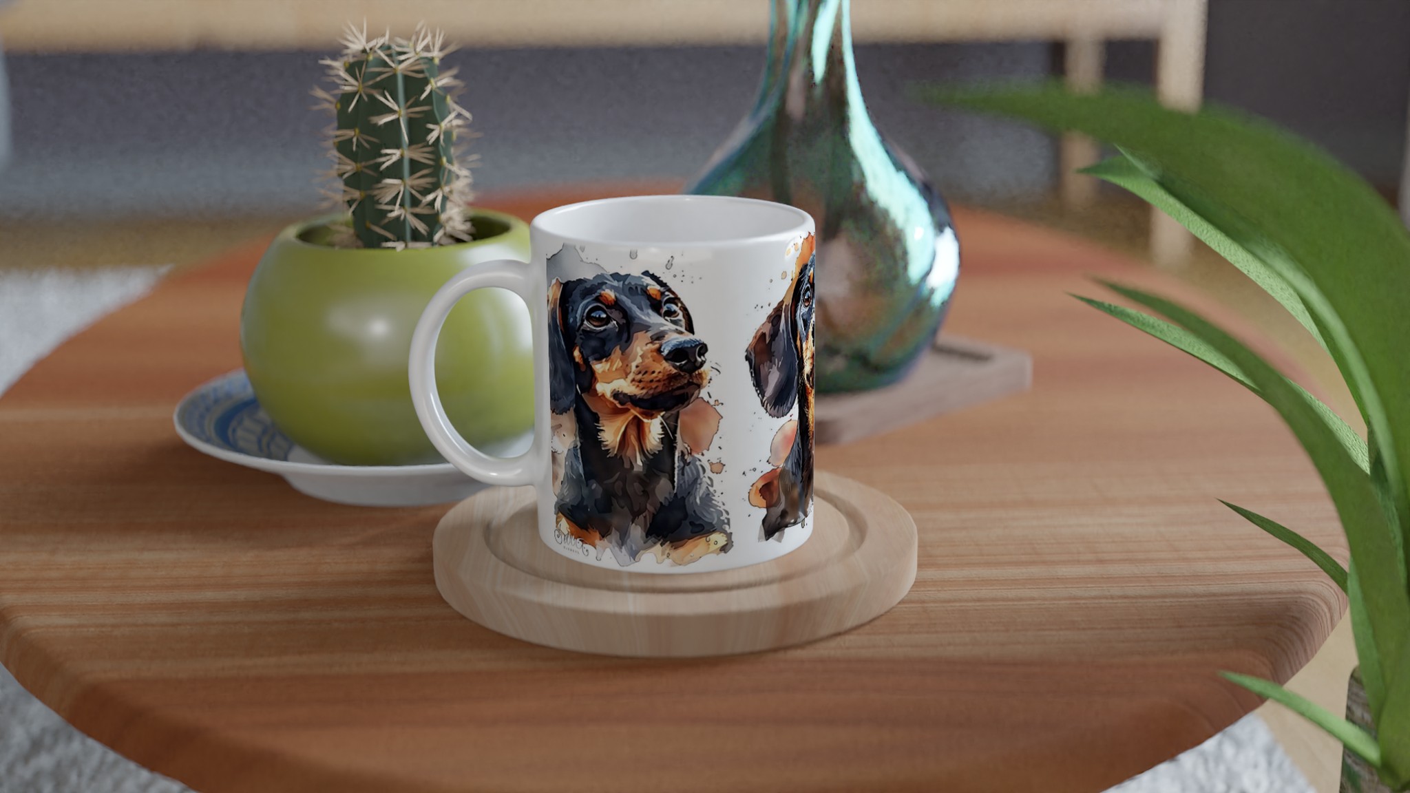 Tax Vattenfärg Mugg – Söt Dackelhund Konst Keramisk Kaffemugg i Din Favoritfärg 9 4274dbce-9a87-4467-ad1f-cb5c4664f397