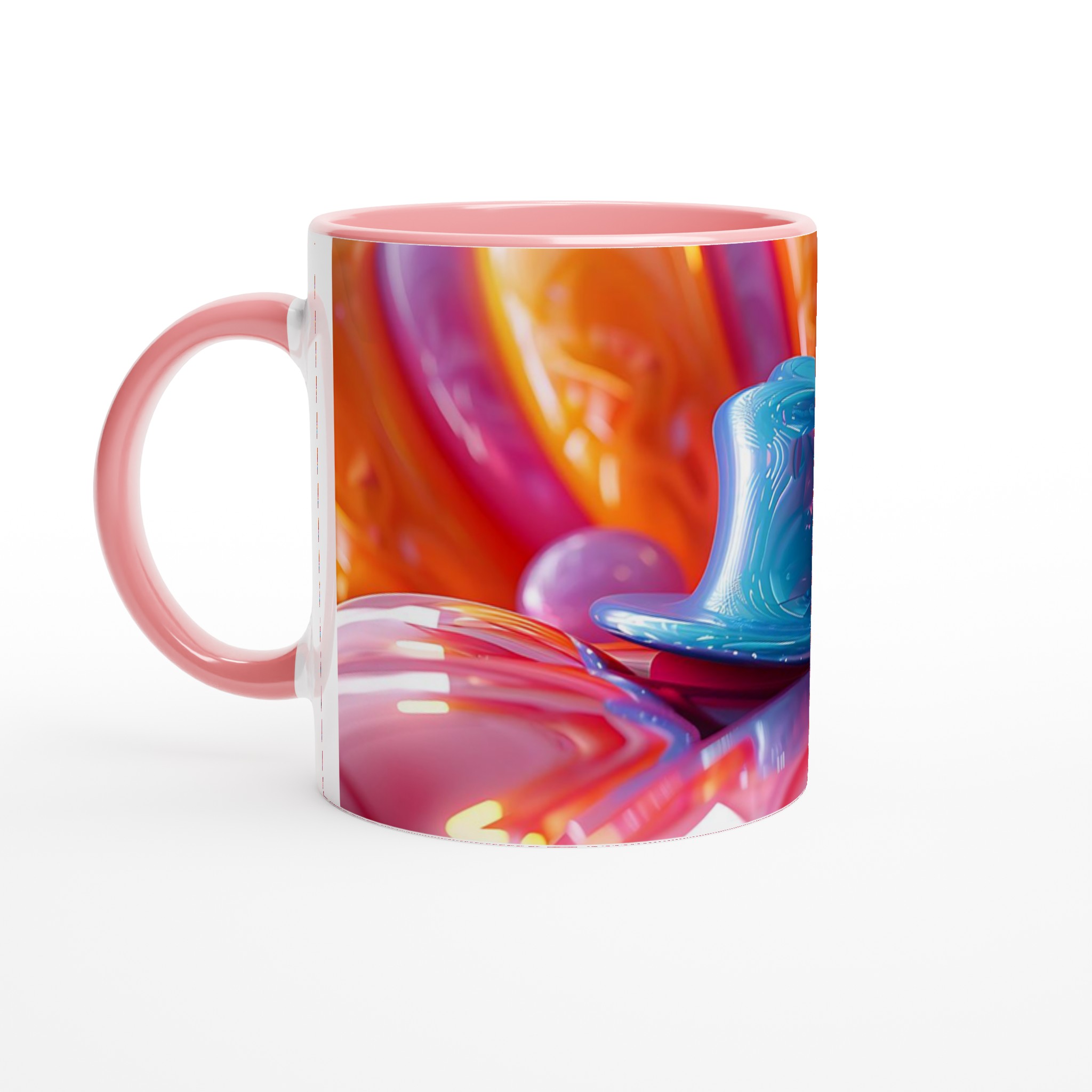 Abstrakt Målarstänk Keramikmugg – 11oz Konstfull Kaffemugg i Ditt Val av Livfulla Färger 2 47ba6aa4-c93e-47b6-b0f7-238c534b2817