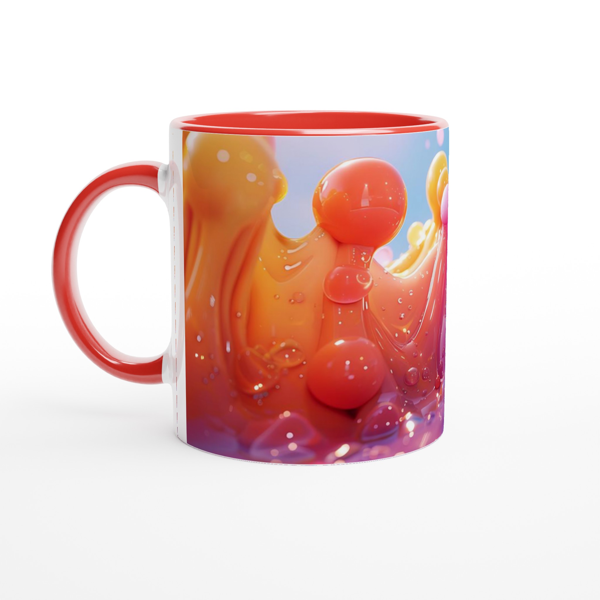 Färgsprakande 11oz Keramikmugg – Glänsande Design för Kaffe & Te i Sju Levande Nyanser 6 4aee8981-9e7e-4f28-804c-e70a0f247377