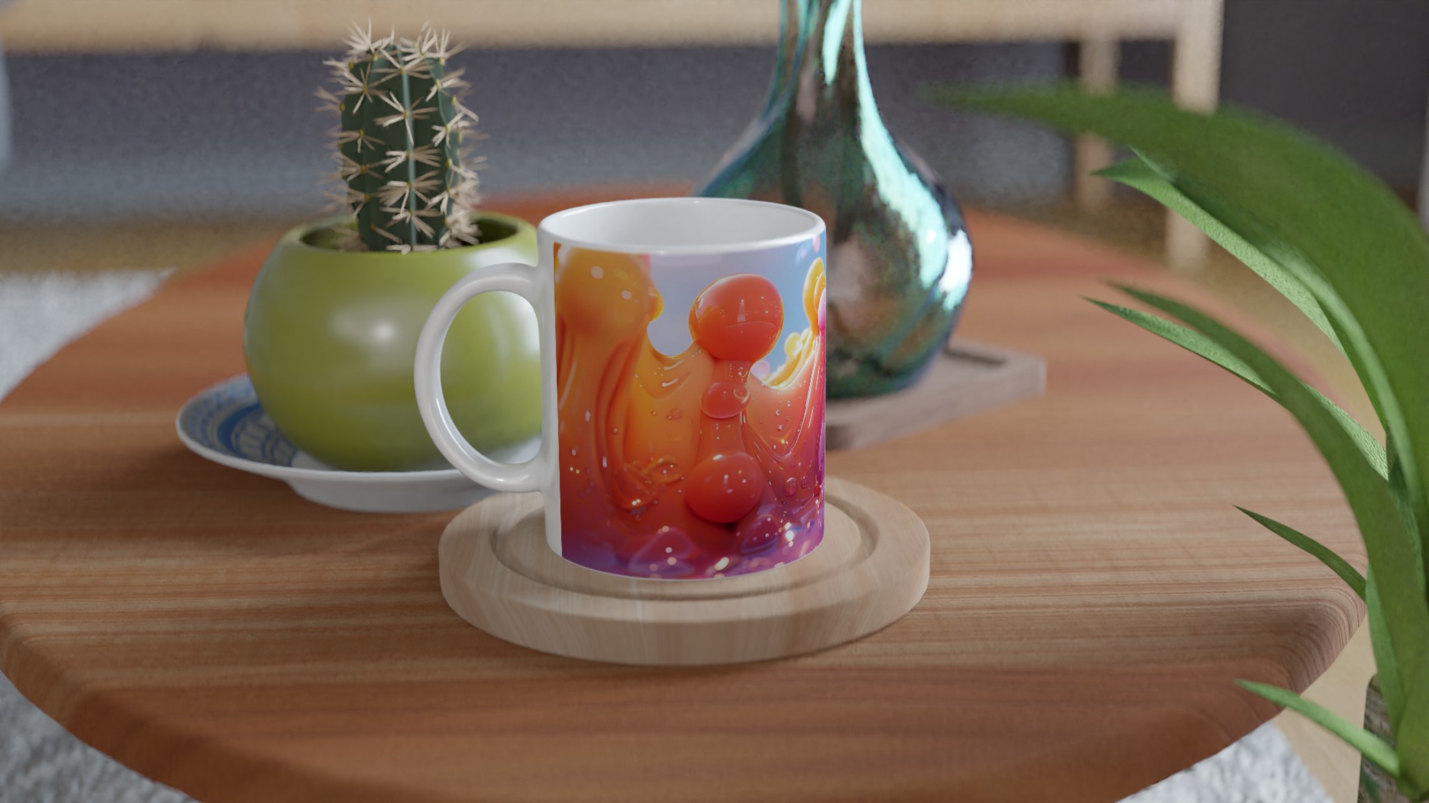 Färgsprakande 11oz Keramikmugg – Glänsande Design för Kaffe & Te i Sju Levande Nyanser 8 50fd47bf-dcbe-49e9-b2ab-818c44558dd7