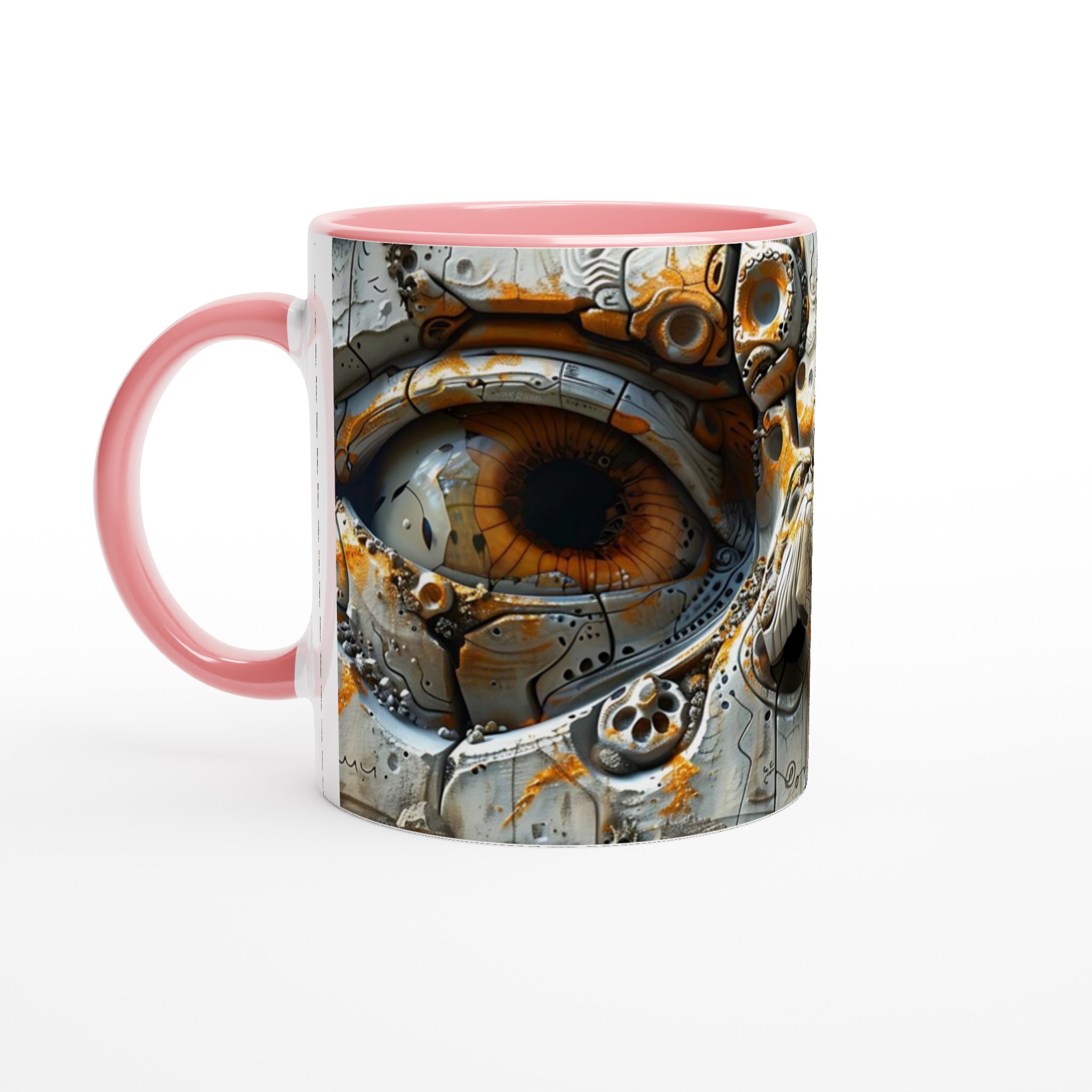 Abstrakt Cyberglyph Mugg – Unik 11 oz Keramikmugg i ditt val av 7 färger 4 5622d847-8d6c-4a4a-a013-ab13548c7c89