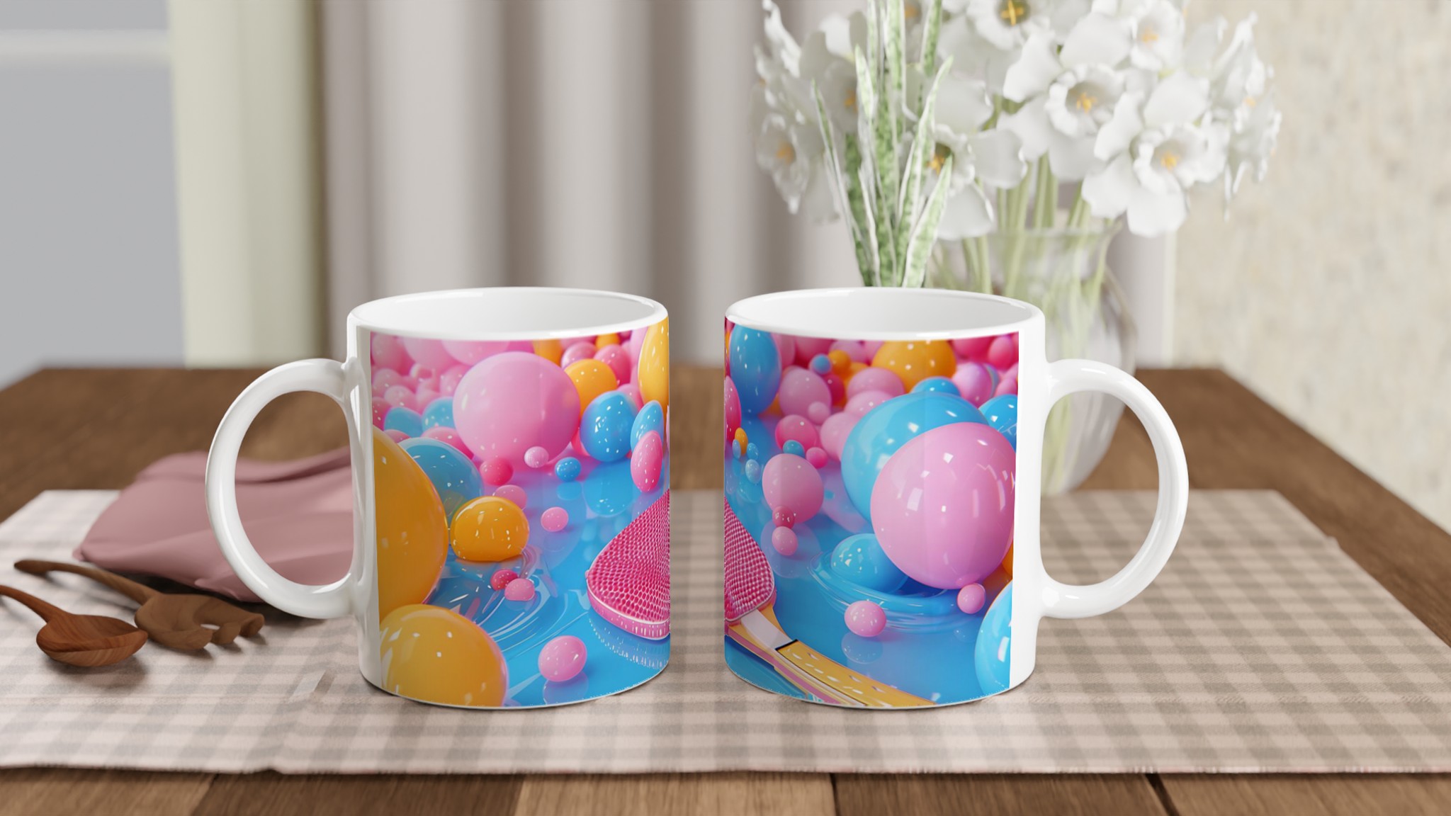 Pastell Pop Art Kaffemugg – 11oz Keramikmugg i Valfri Färg, Diskmaskin- & Mikrovågsugnssäker 9 562ee831-c687-4165-91fd-7dcd833c569c