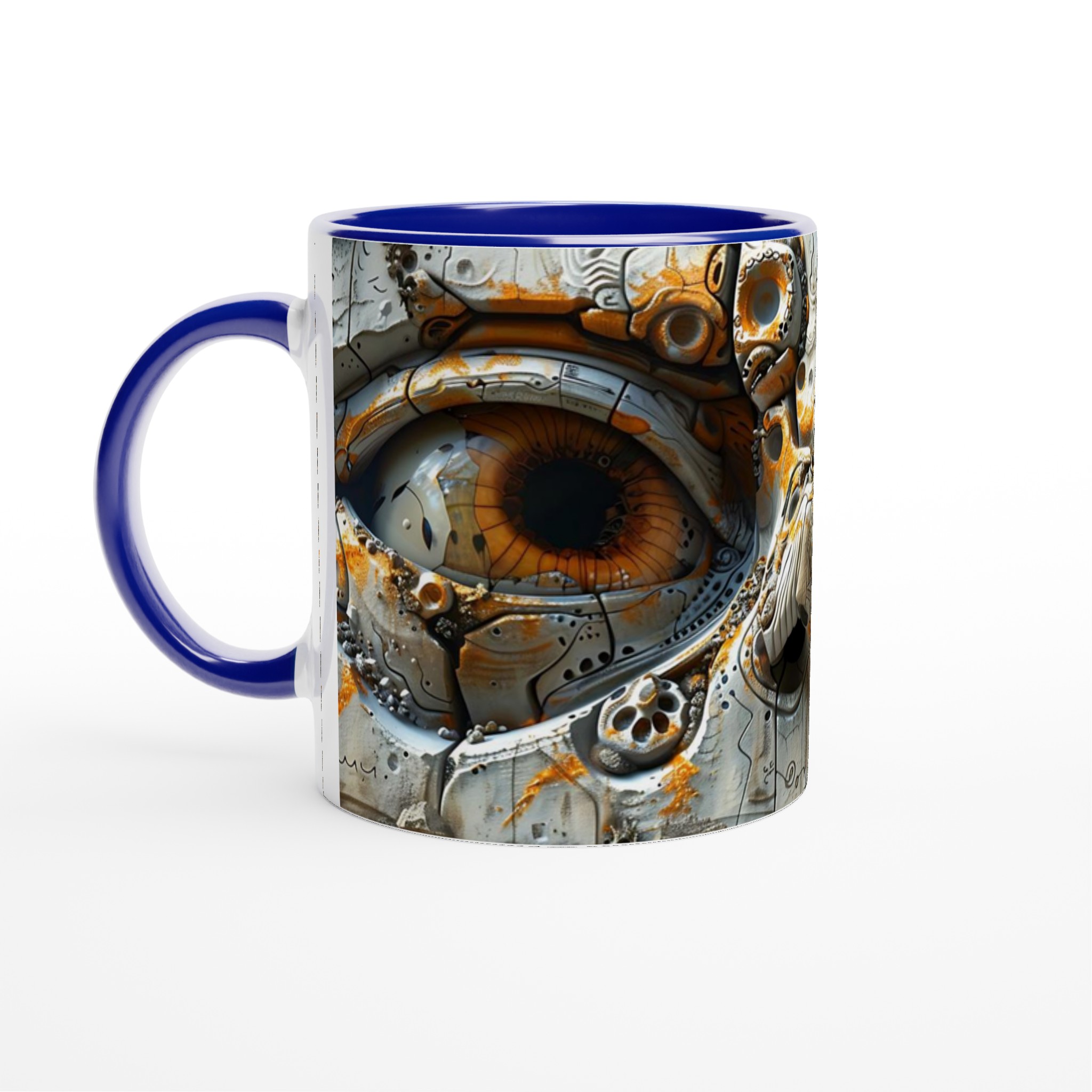 Abstrakt Cyberglyph Mugg – Unik 11 oz Keramikmugg i ditt val av 7 färger 7 575e763c-ade6-4cbb-8006-bf0293aa3201