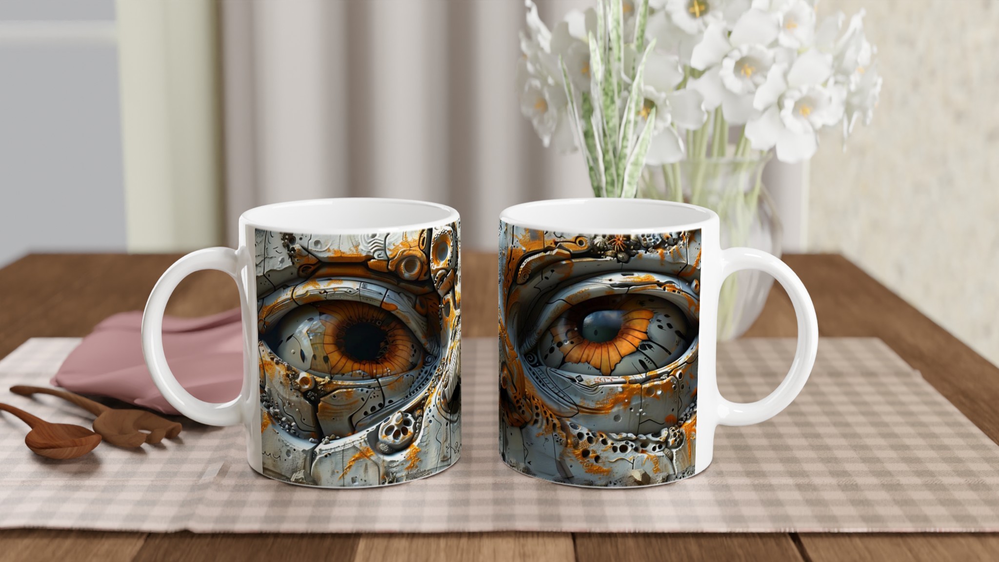 Abstrakt Cyberglyph Mugg – Unik 11 oz Keramikmugg i ditt val av 7 färger 10 62a30cb6-8d65-4e79-abff-9f2182b655e9