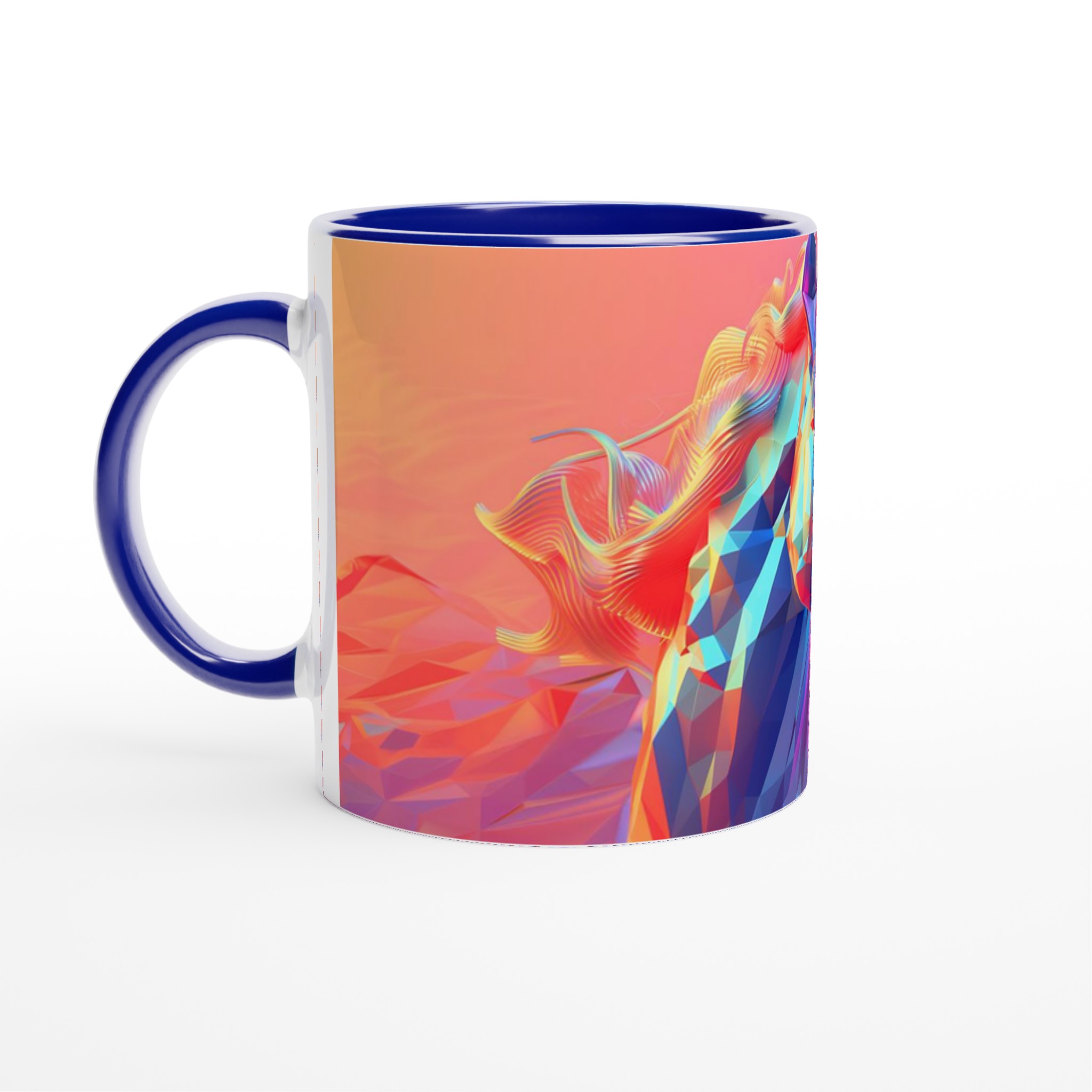 Vit 11oz keramisk mugg med magisk unicorn-design – välj bland sju färgstarka keramiska nyanser 3 660d6efd-ec3d-446d-8e5b-5b44f3a89e1a