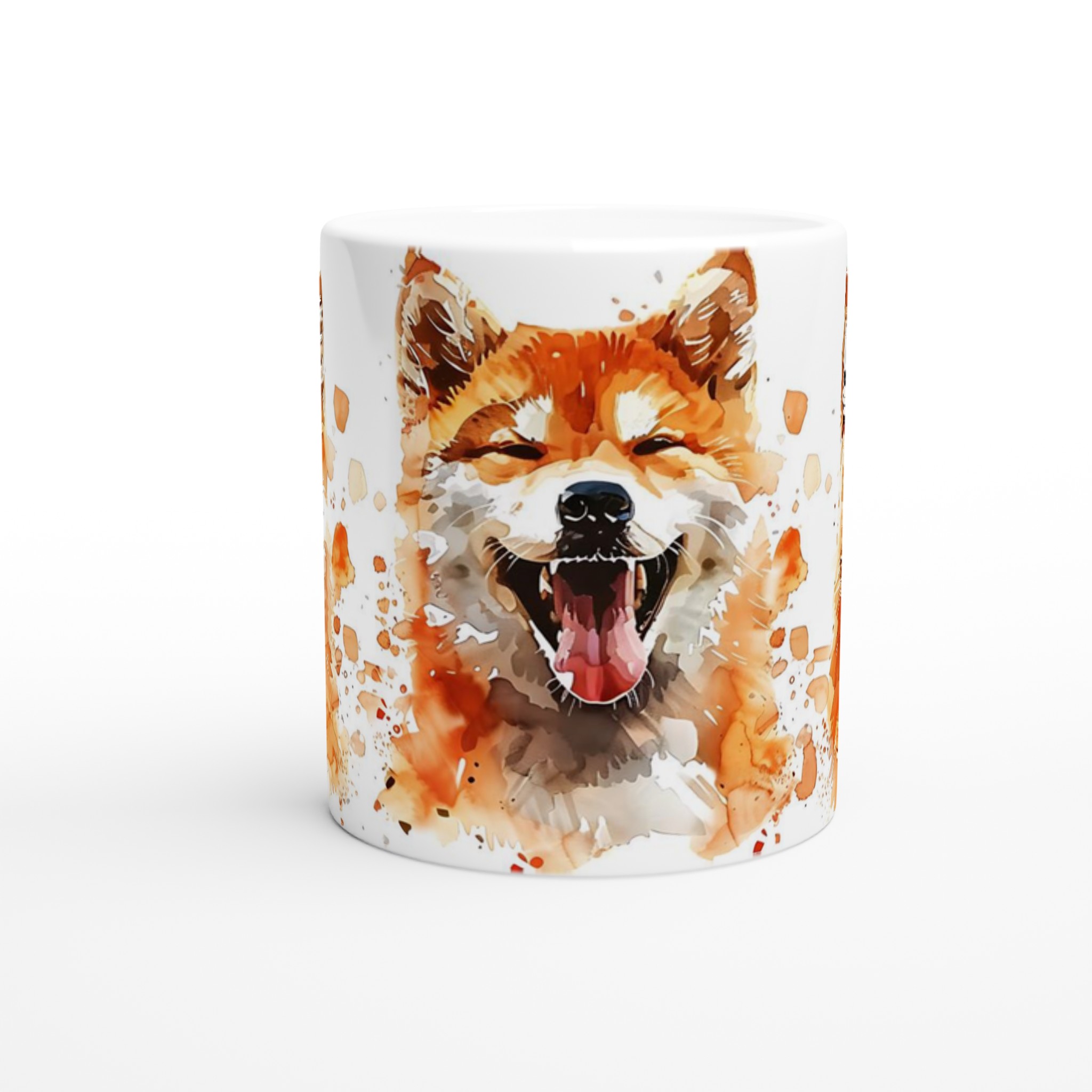 Glad Shiba Inu Akvarell Mugg - 11oz Keramikmugg i din favoritfärg 8 6739aac6-3b58-47e9-b806-c7e11c3ecf01