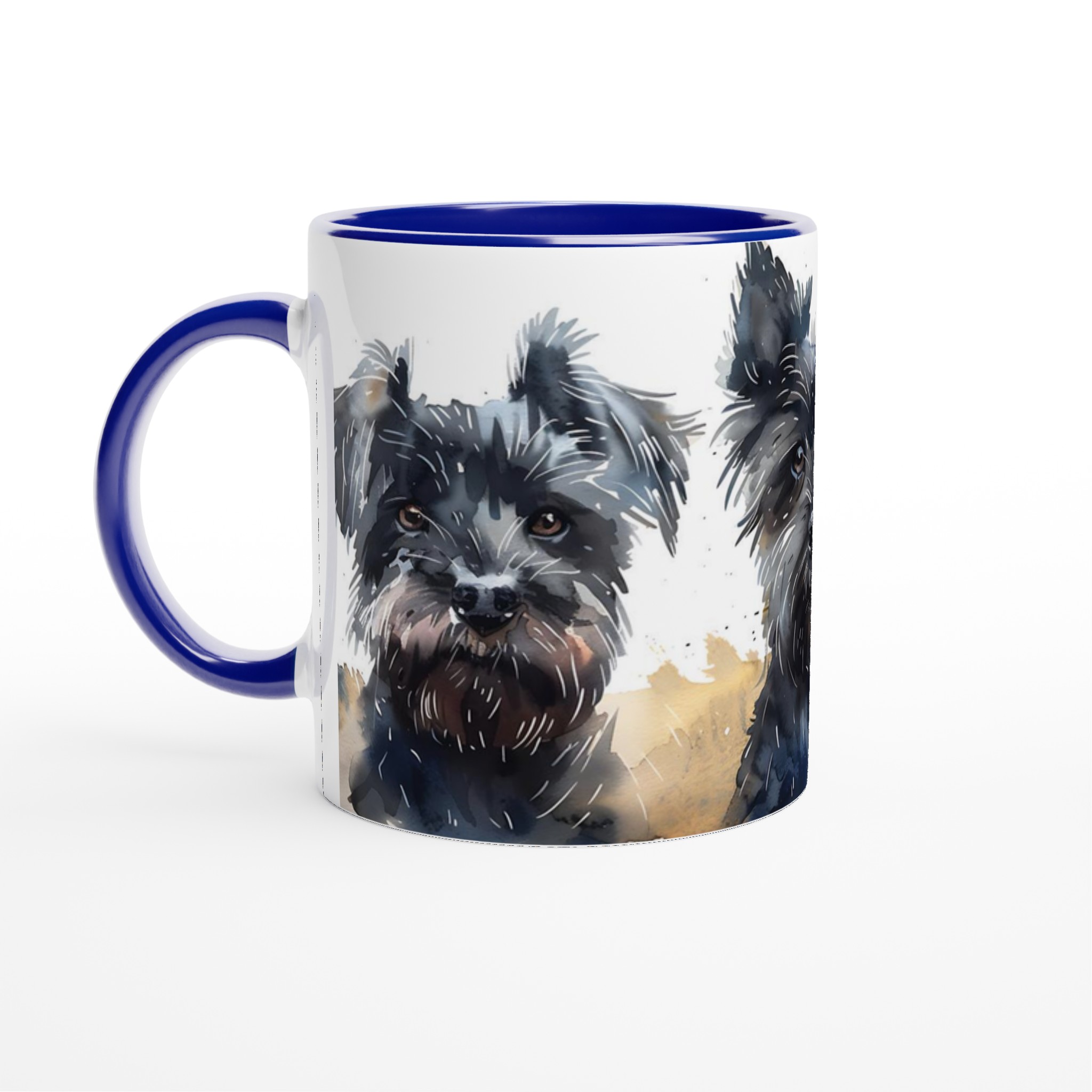 Terrier Triumvirate Akvarellmugg – Handmålad Hundkonst för kaffeälskare i sju färger 7 6d815070-e9b2-4a32-bf70-53d207367569