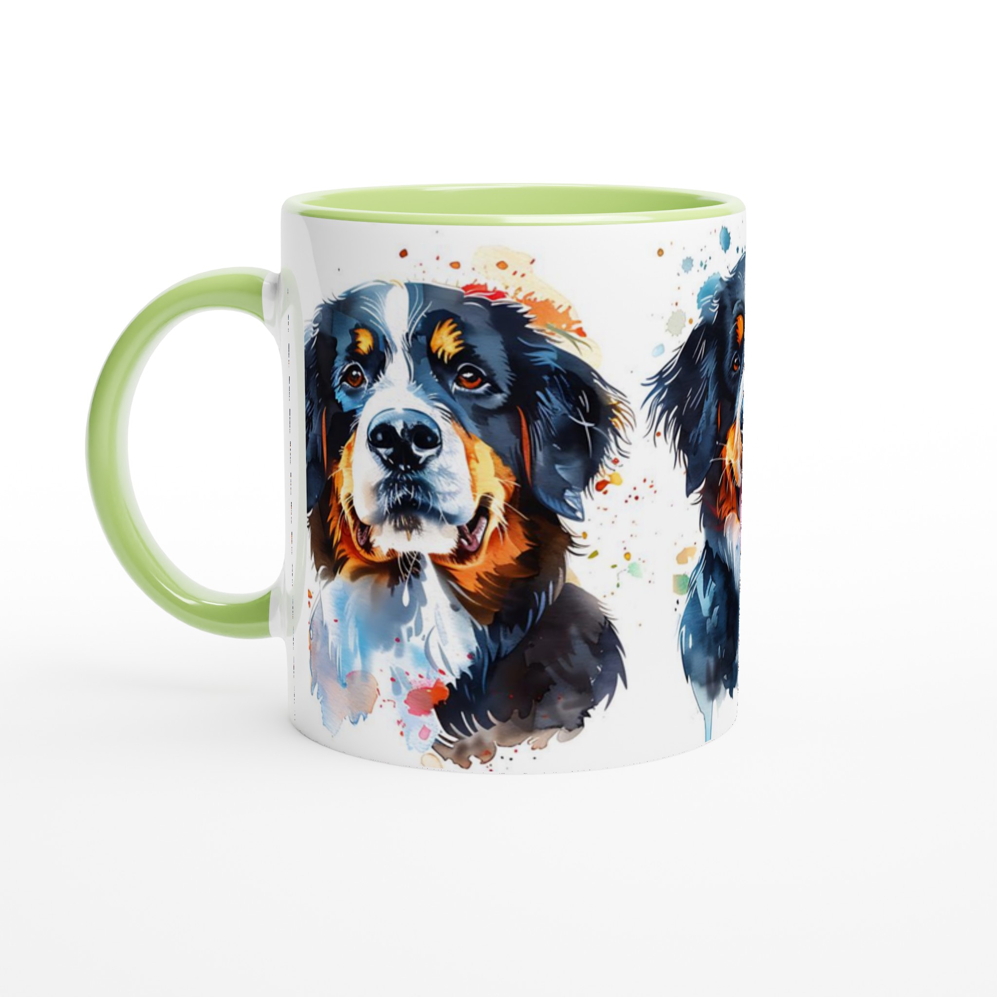 Färgstark Berner Sennenhund Mugg – Konstnärligt Akvarellporträtt i Din Valda Färg 6 738ed1a2-b7f4-4b8b-9e4d-749793d861b5