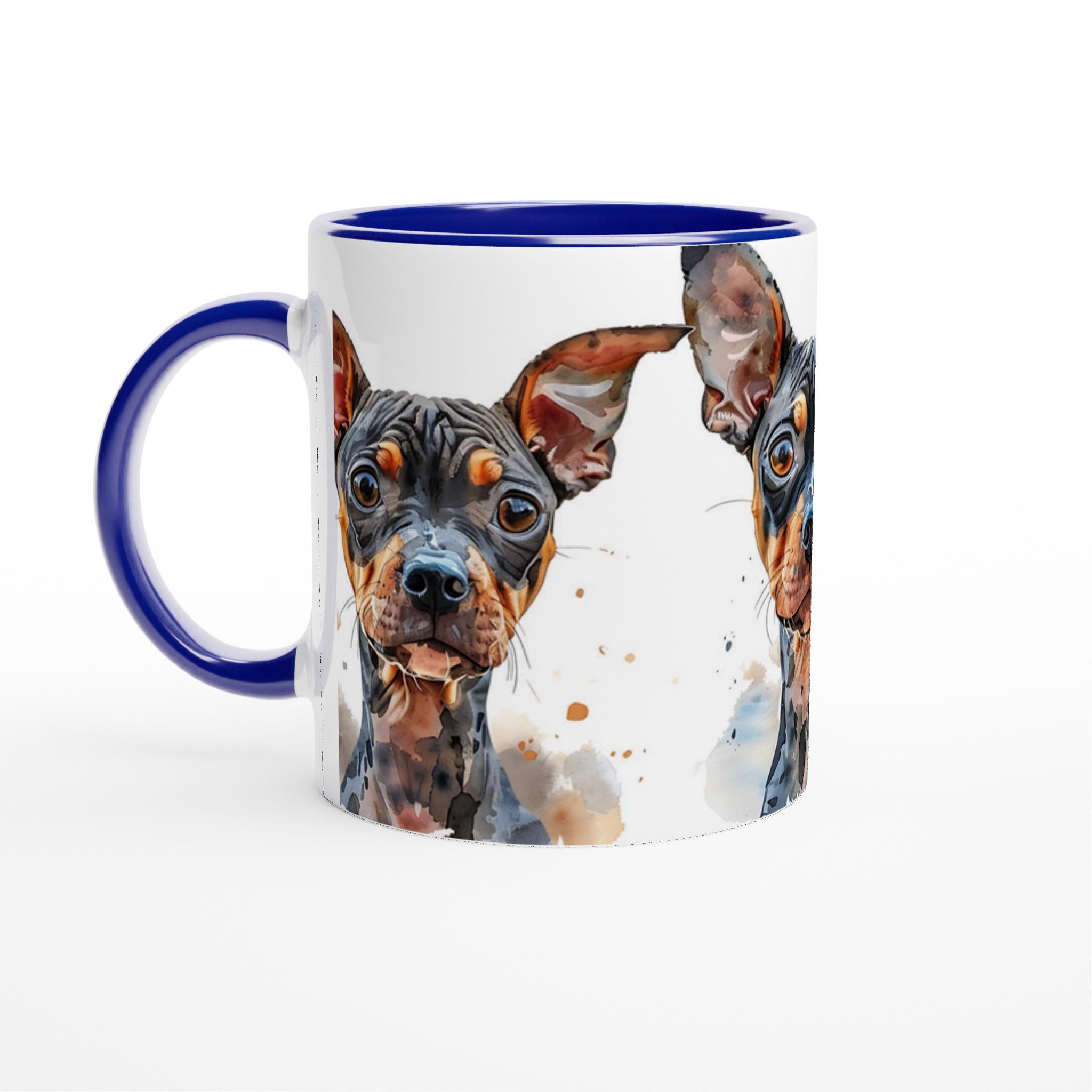 Konstnärlig Pinscher Keramikmugg – Perfekt för Hundälskare, i flera livliga färger 7 746a7d4d-603e-496a-8f29-31975f88b662