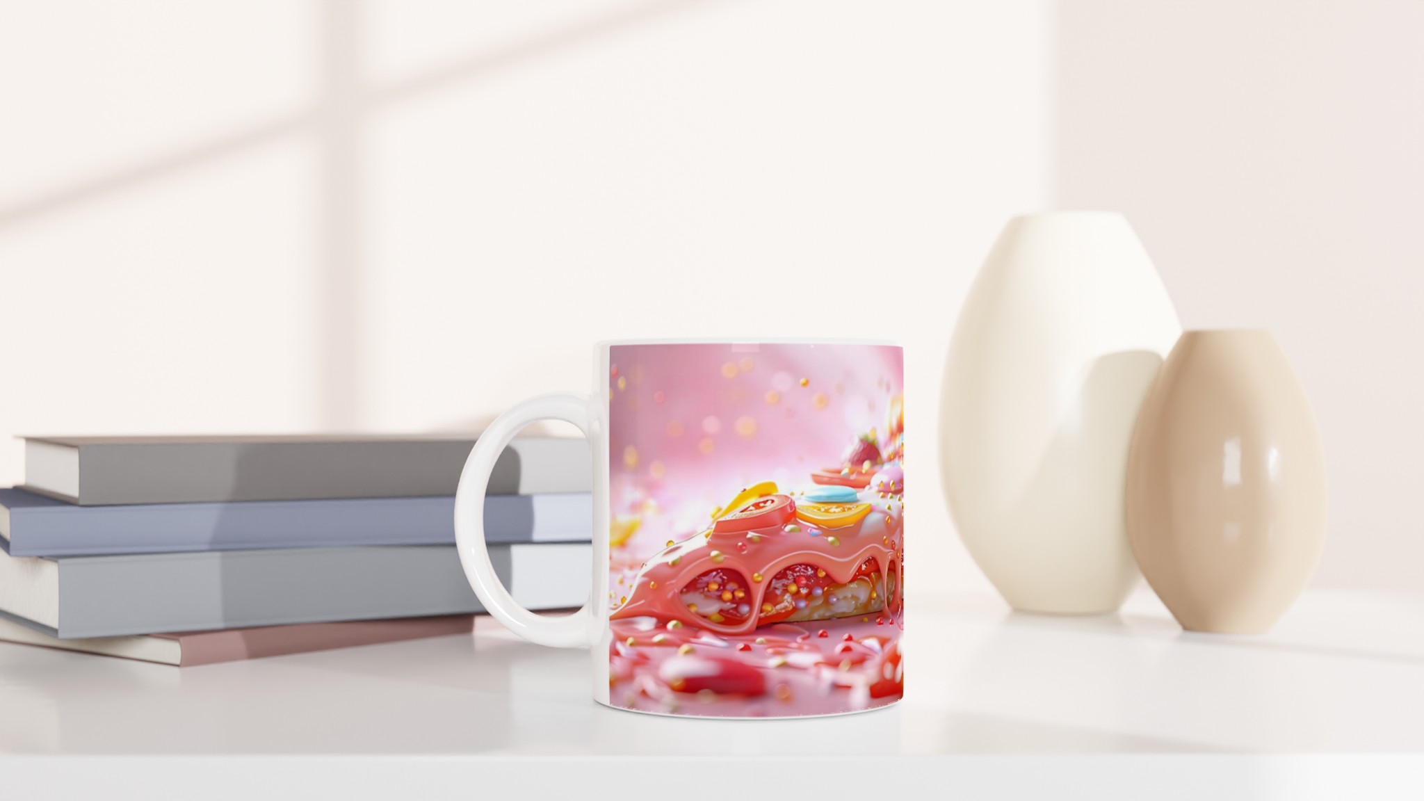Söt Drömpizza 11oz Keramisk Mugg – Färgglad Design för Kaffeälskare 10 747fd9da-6955-4c03-a280-35350529acf7