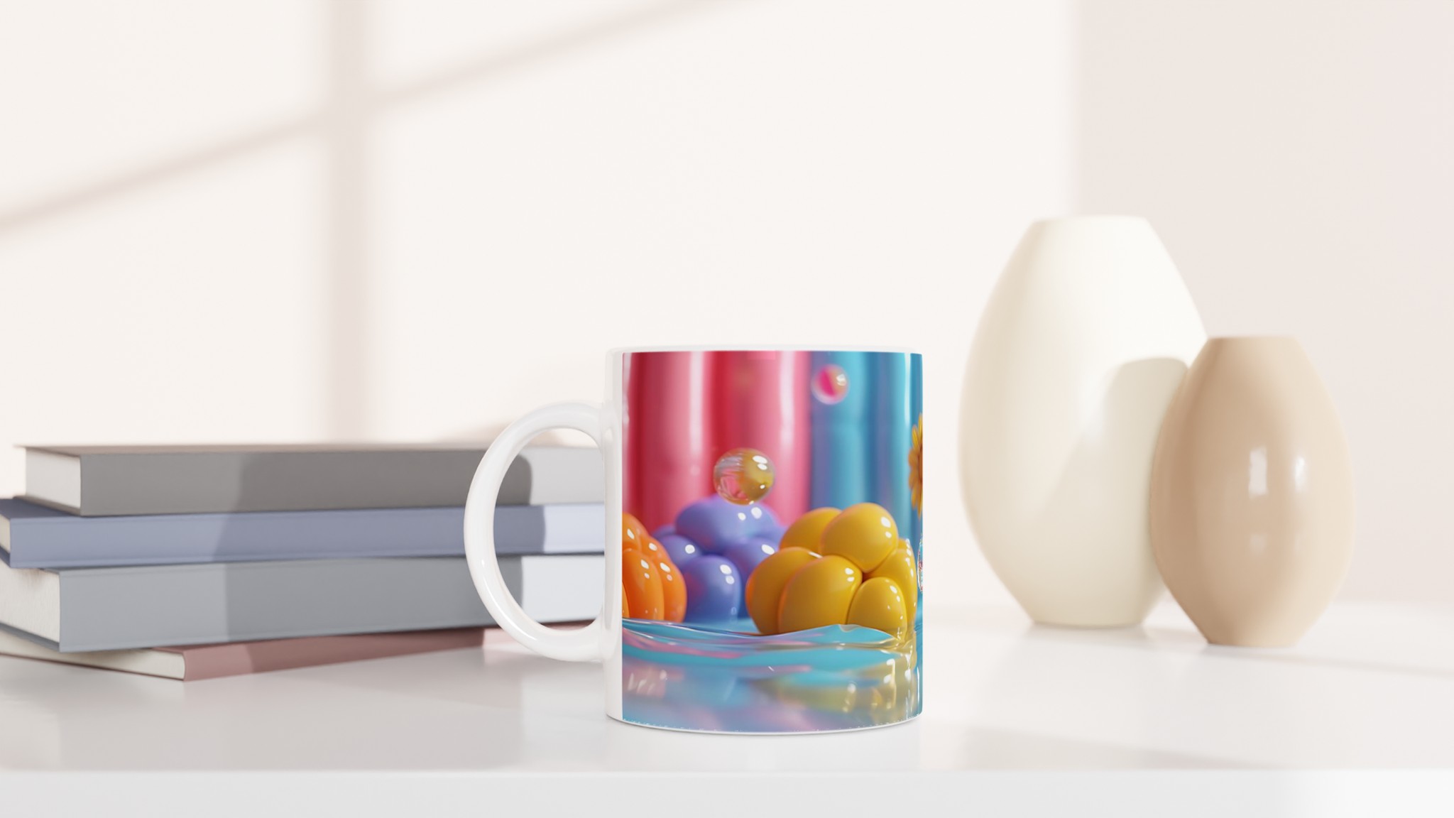 Pastel Bubble Joy Mugg – 11oz Keramisk Kaffekopp i Lekfulla Färger för Varje Glad Stund 10 78dc87d0-1491-411d-8489-c1b0b4bda0d2