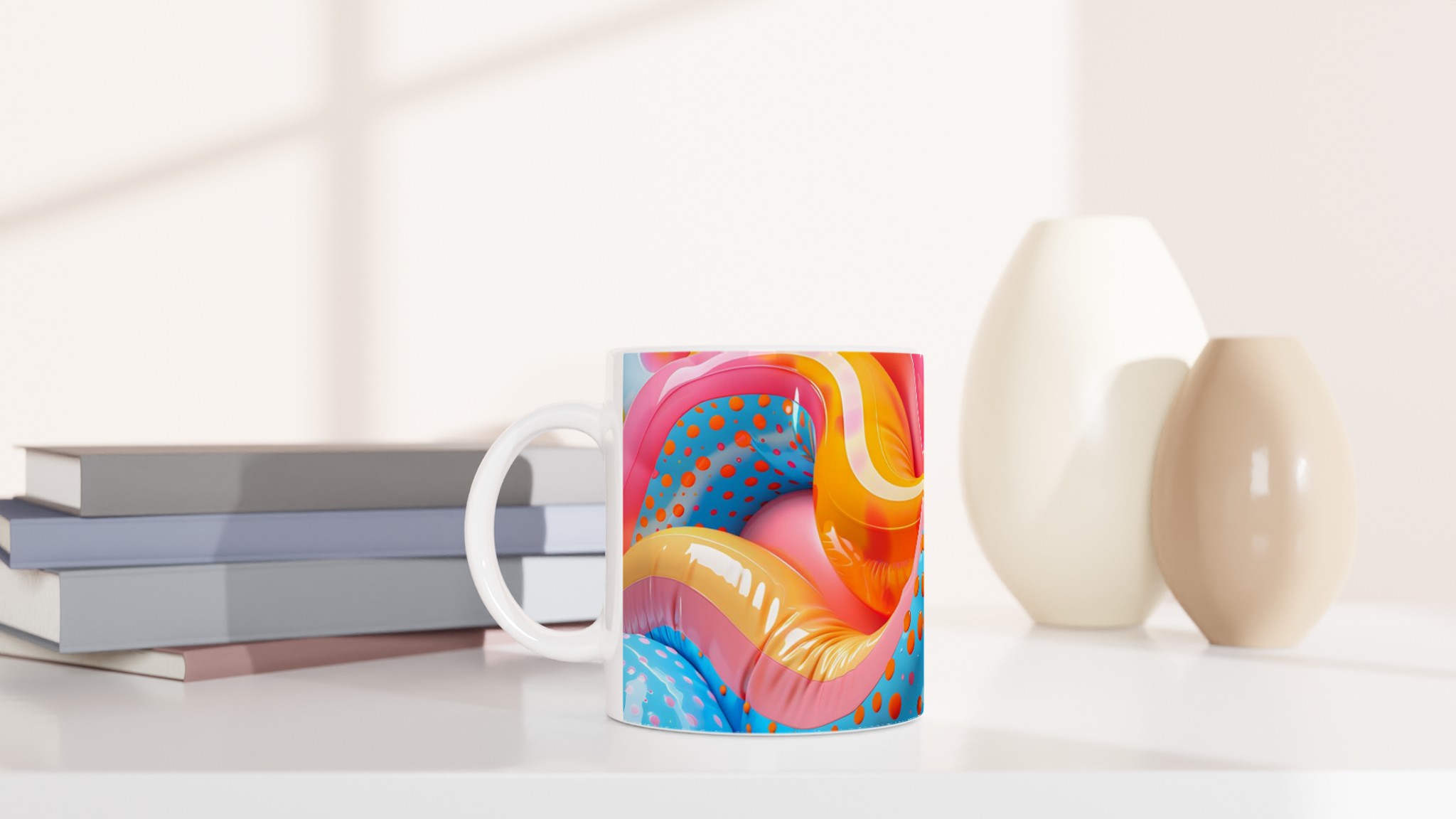 Färgglad 11oz Keramisk Mugg: Poppiga Mönster och Livliga Kulörer för Kaffe, Te & Glädje – Välj Din Favoritfärg! 10 7a3d5946-4faa-4cf8-8530-3cdab1f545de
