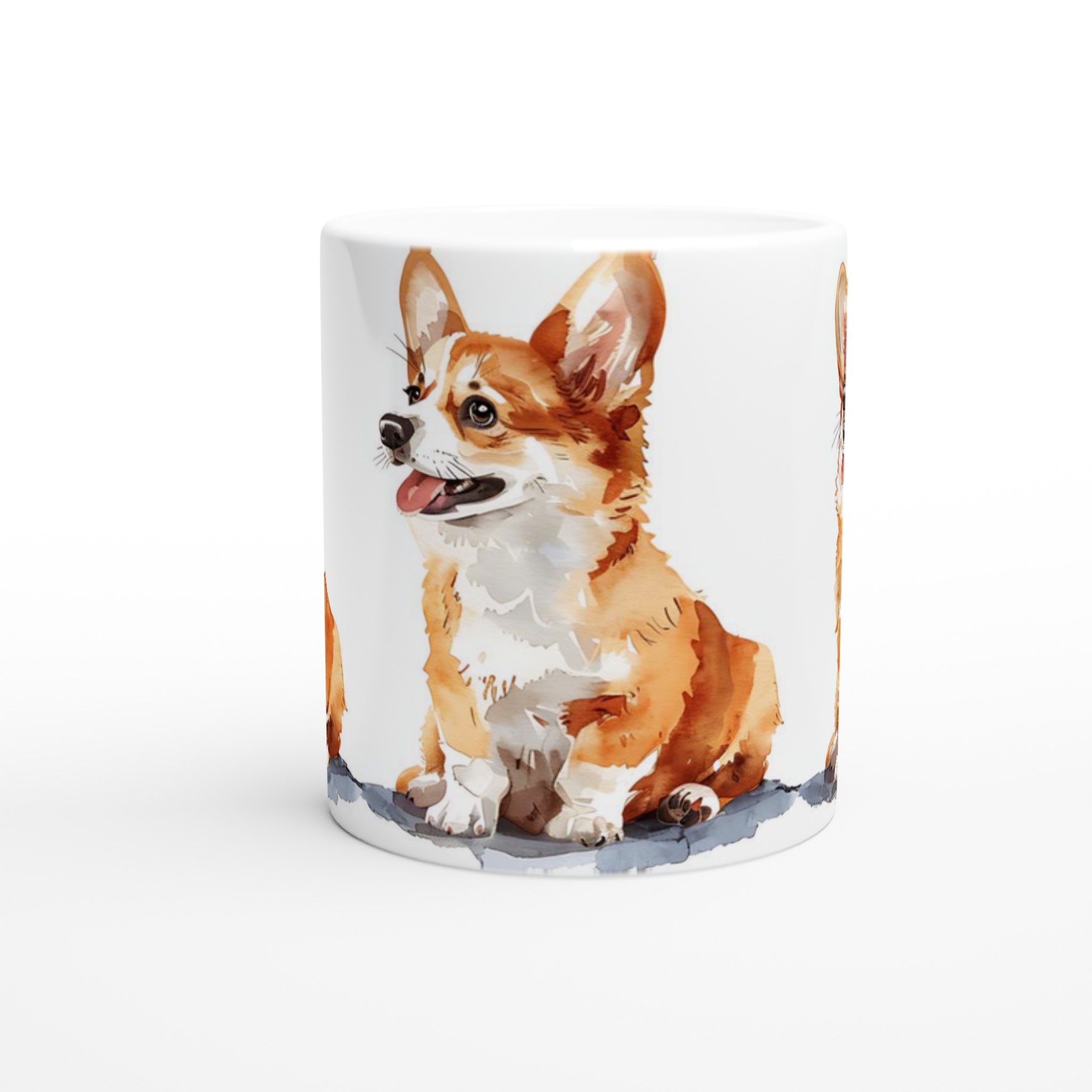 Charmig Corgi Akvarell Mugg – Vit 11oz Keramik, Perfekt för Hundälskare i Flera Färger 8 7e24f2ec-7156-44c5-8b5f-312f2258f4b7