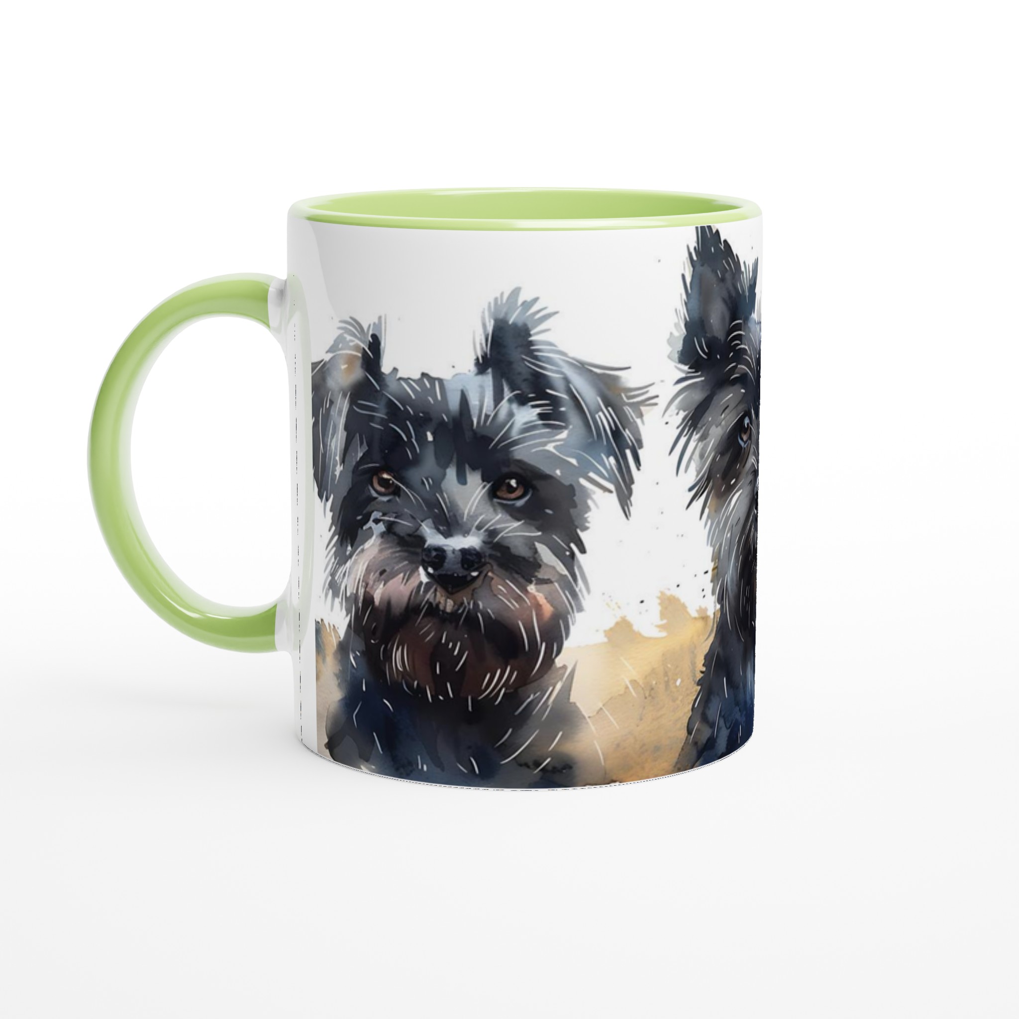 Terrier Triumvirate Akvarellmugg – Handmålad Hundkonst för kaffeälskare i sju färger 6 82e4993f-c68c-40e4-a309-83f321b37cb8