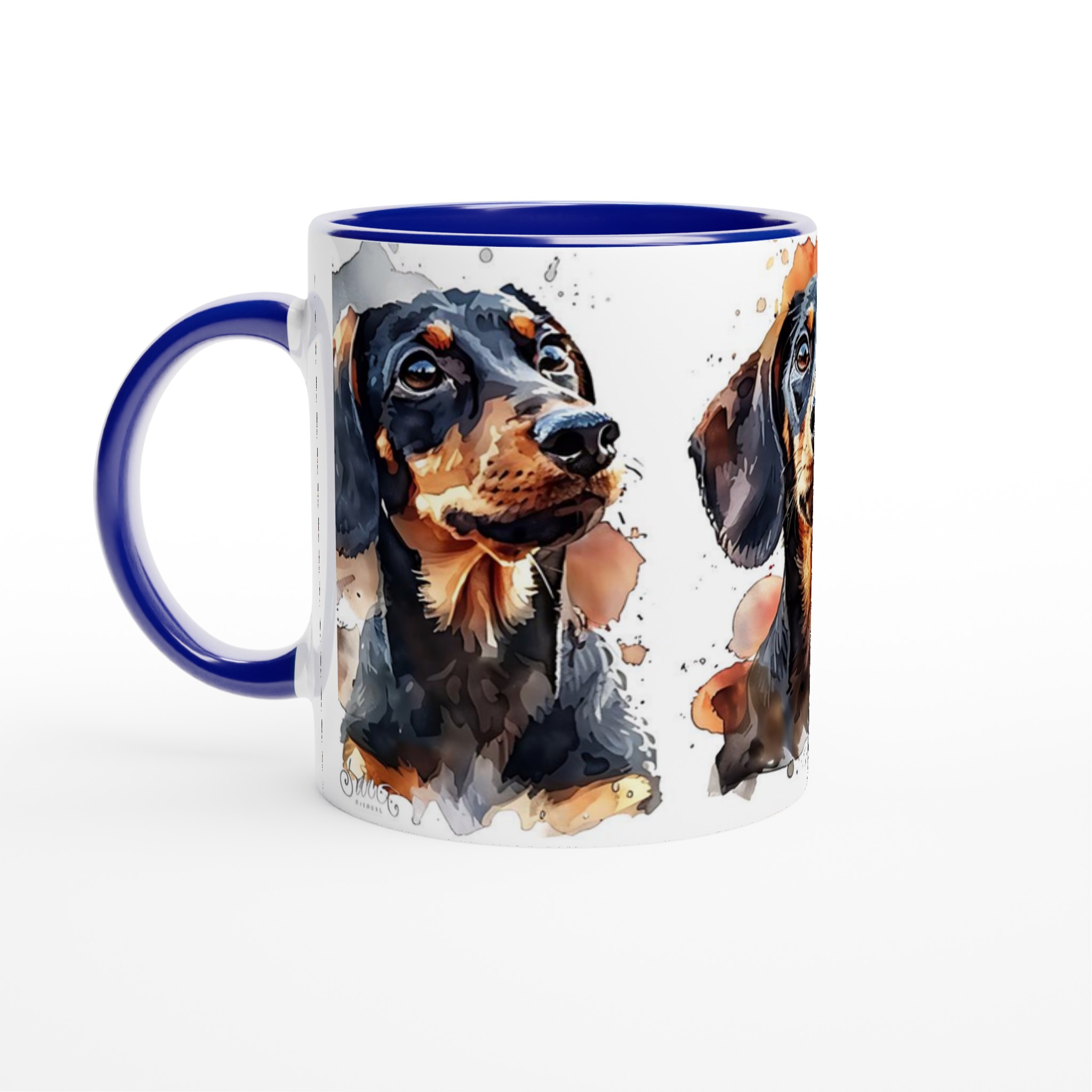 Tax Vattenfärg Mugg – Söt Dackelhund Konst Keramisk Kaffemugg i Din Favoritfärg 7 85b549d6-15a0-4a5e-be37-7141d7ebe936