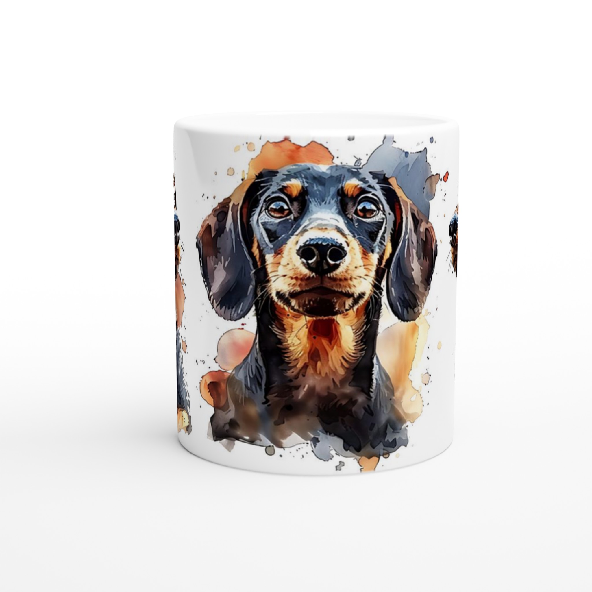 Tax Vattenfärg Mugg – Söt Dackelhund Konst Keramisk Kaffemugg i Din Favoritfärg 8 86baed7a-148f-4280-b246-0553fe2ce81b