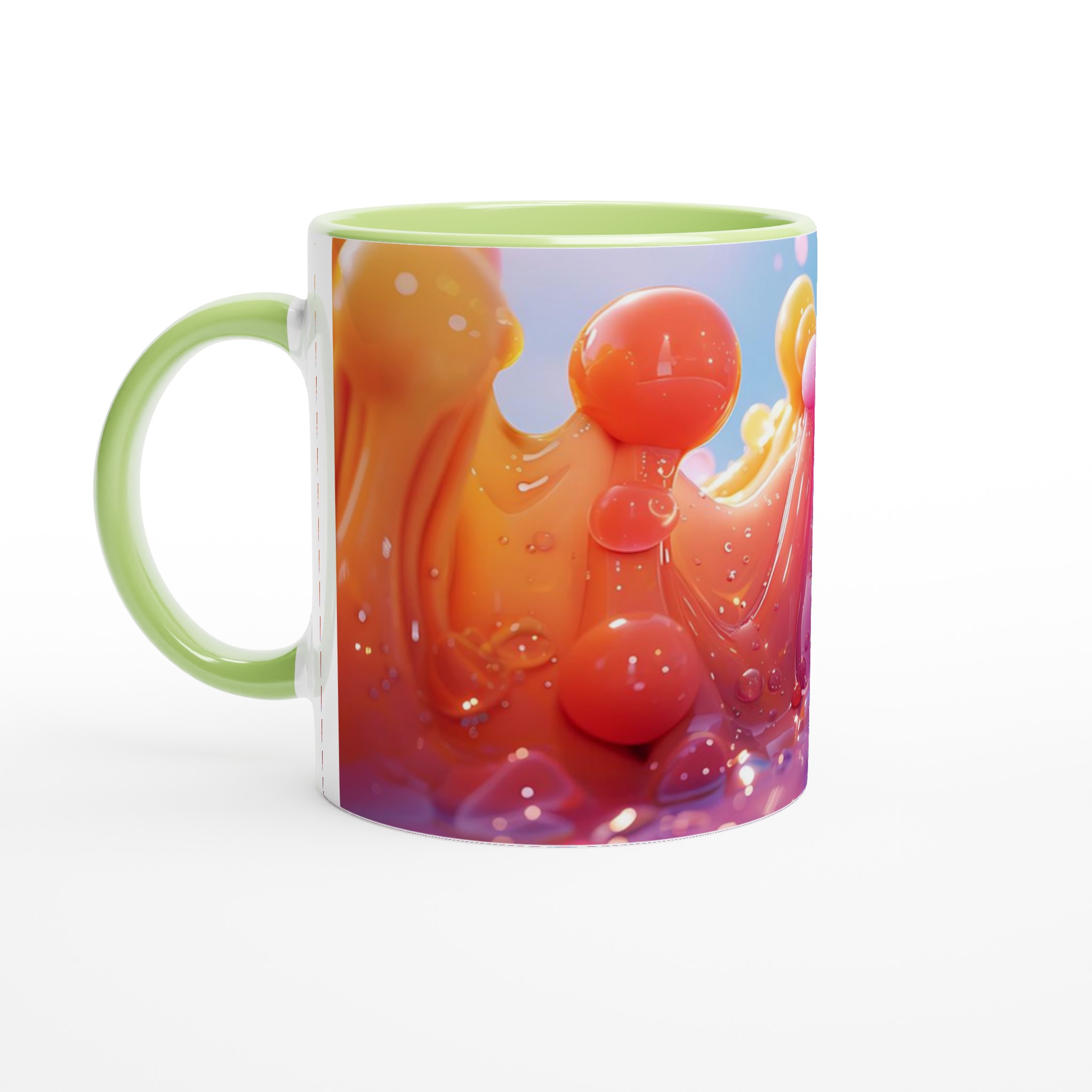 Färgsprakande 11oz Keramikmugg – Glänsande Design för Kaffe & Te i Sju Levande Nyanser 4 876e2de1-60aa-4668-bdc7-ac5c45f9b9d4