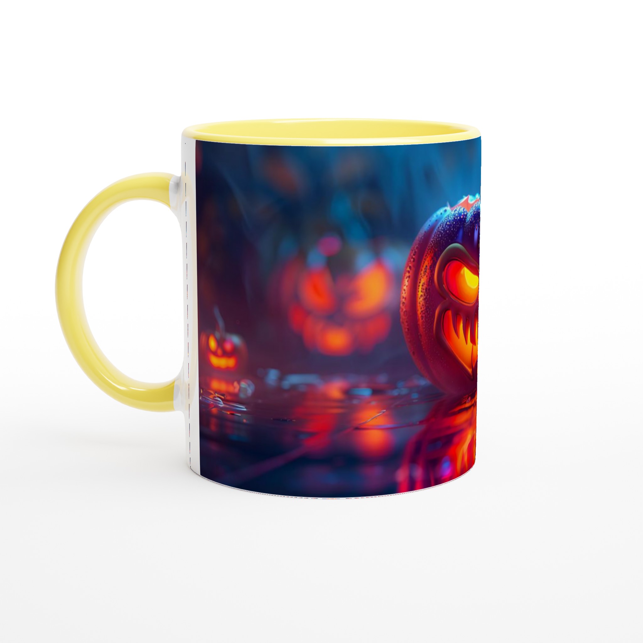 Neon Halloween Pumpa Mugg – Skräckinjagande Design i 7 Färgstarka Nyanser – 11oz Keramikmugg 5 8ad2c2c0-e54b-4060-a979-cd5b173fecc4