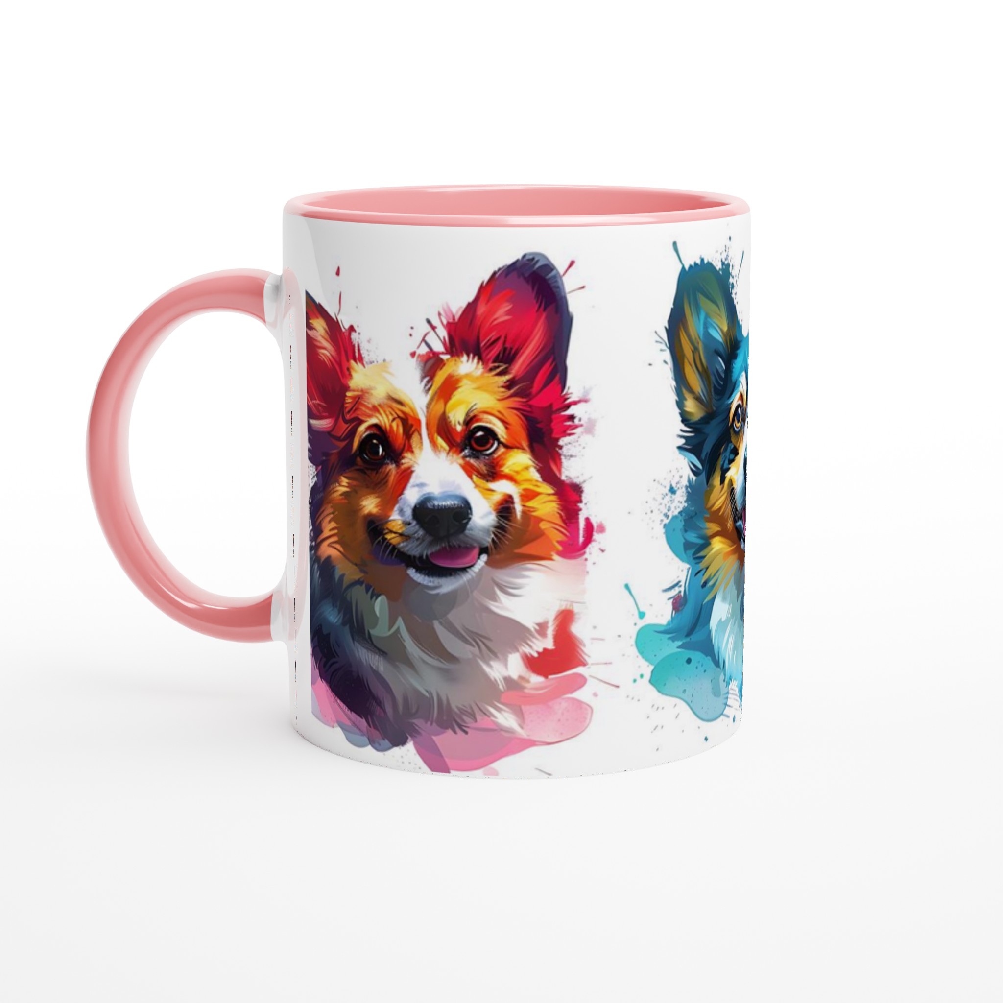 Färgstarka Corgis 11oz Keramikmugg – Konstnärligt Akvarelltryck för Hundälskare 4 8af5ffe2-fb6a-46a0-9f81-1a4f49377fb1