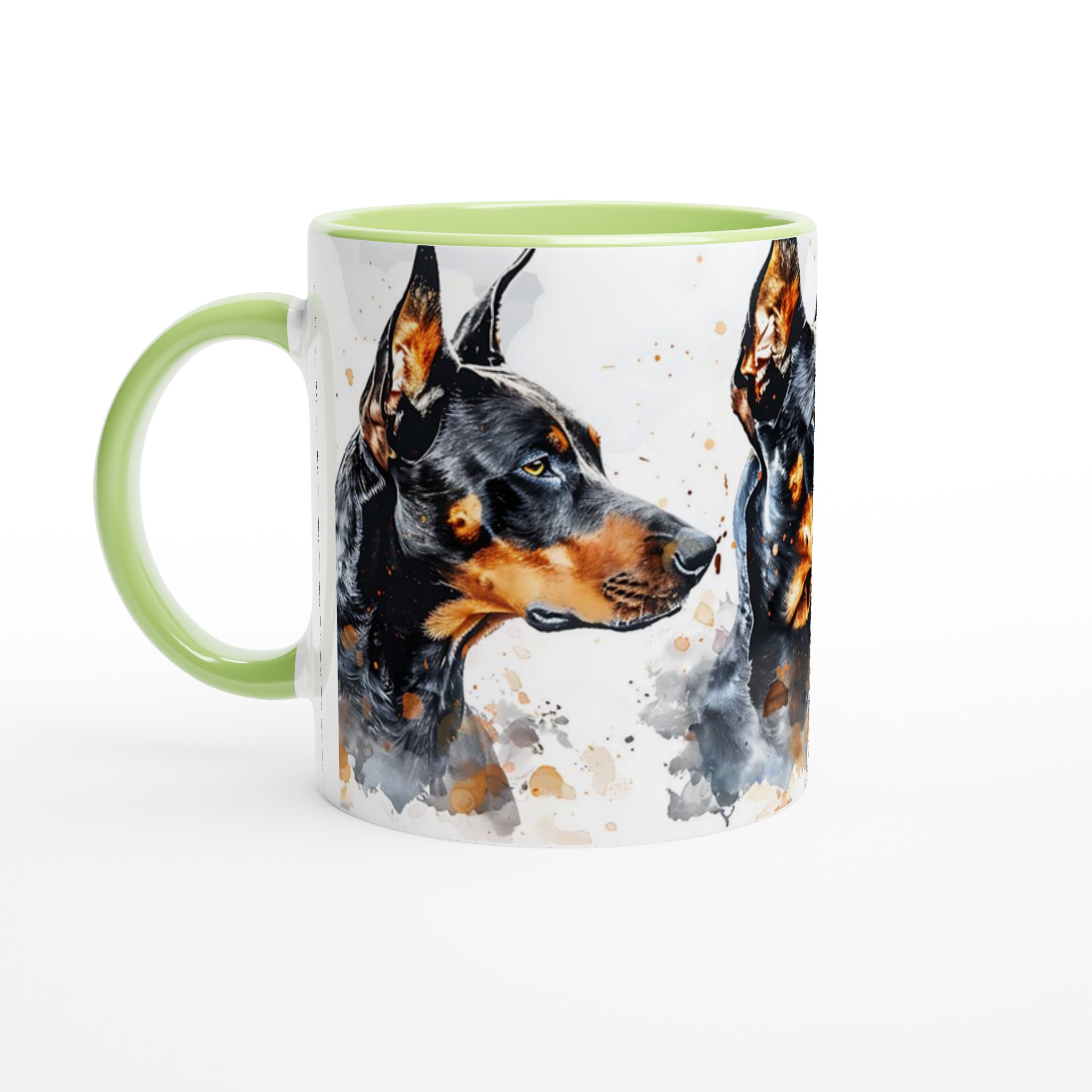 Dobermann Akvarellmugg – Konstnärlig Hundporträtt för Kaffeälskare i Valfri Färg! 6 9269df05-a6db-45ba-aa24-7eb32ba78e93
