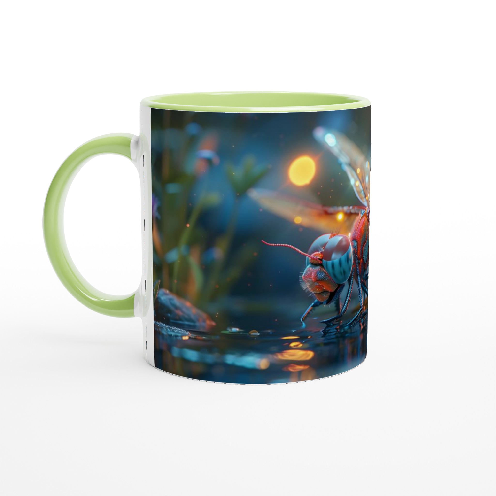 Magisk Trollslända Keramikmugg - Livfull Konst för Kaffeälskare i 7 Färgval 4 9299d386-c36d-4dd9-8250-9c4ef59c4a19
