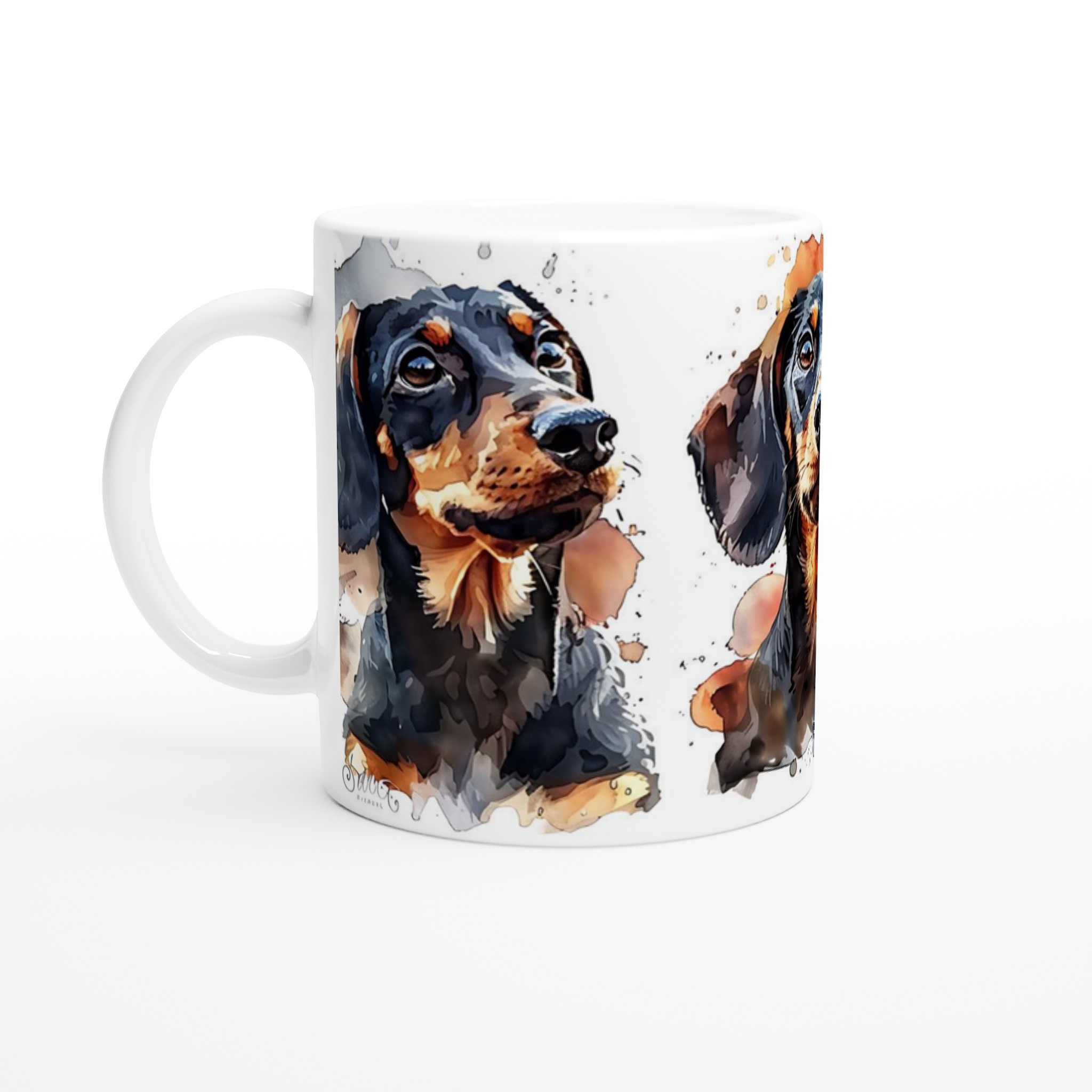 Tax Vattenfärg Mugg – Söt Dackelhund Konst Keramisk Kaffemugg i Din Favoritfärg 1 95012012-d22c-4fab-a5ac-e9c09be795eb